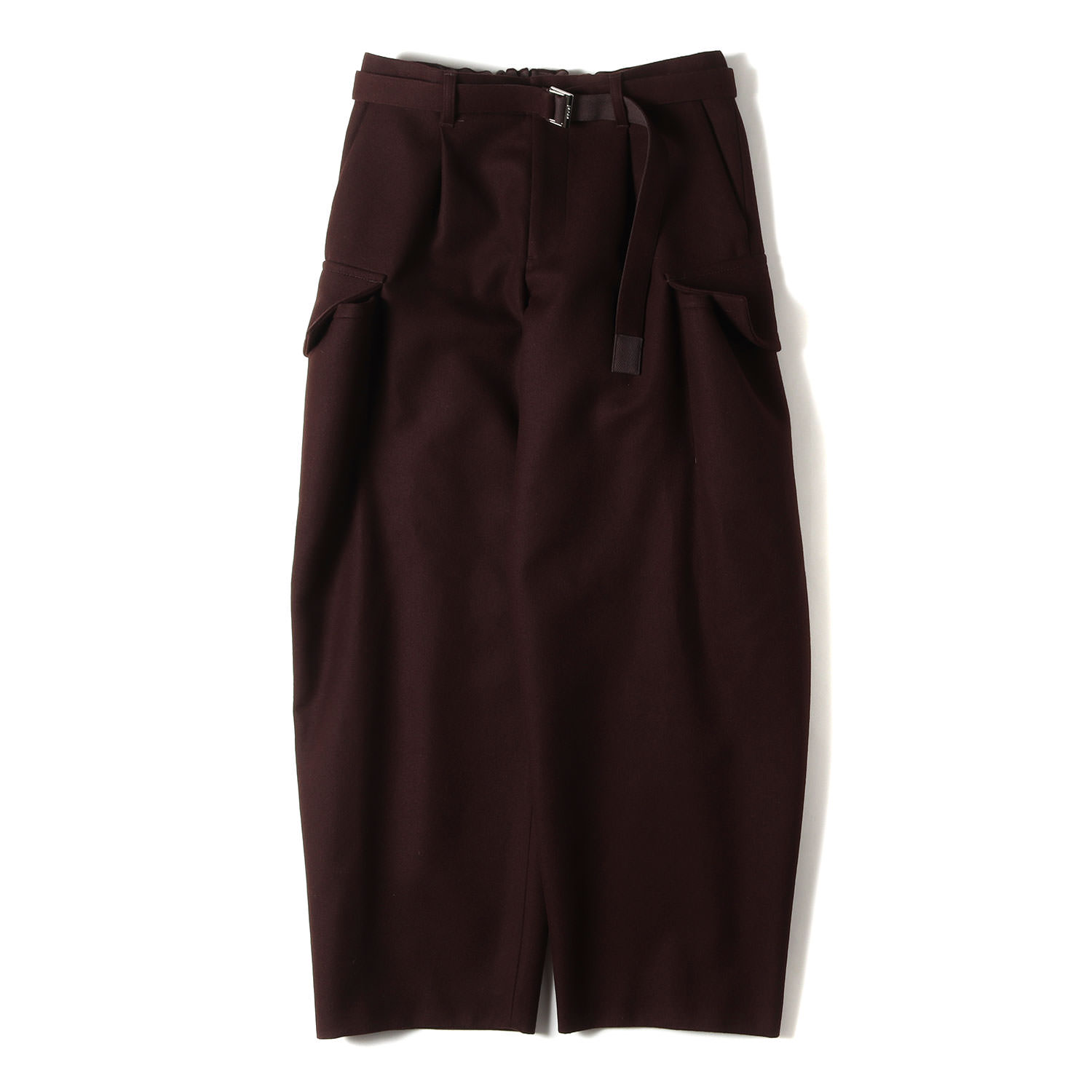 Sacai サカイ パンツ ブラウン サイズ:3 | 25AW ウールメルトン パンツ (Wool Melton Pants) | ボトムス ズボン | 日本製【メンズ】【K4746】