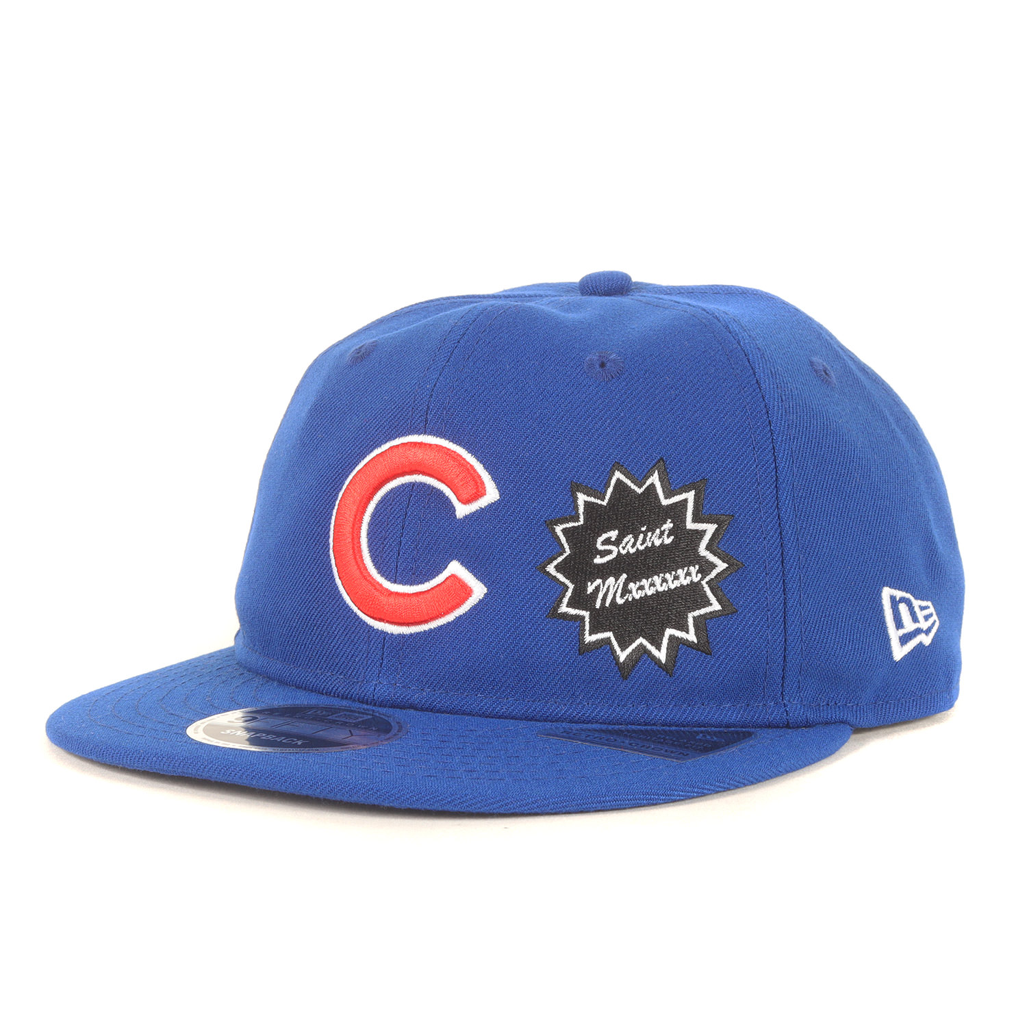 SAINT MICHAEL セントマイケル キャップ ブルー サイズ:ONE SIZE | 25SS ×NEW ERA ×MLB シカゴ・カブス ベースボールキャップ(NE_CAP) | ブランド 帽子 | コラボ【メンズ】【K4777】