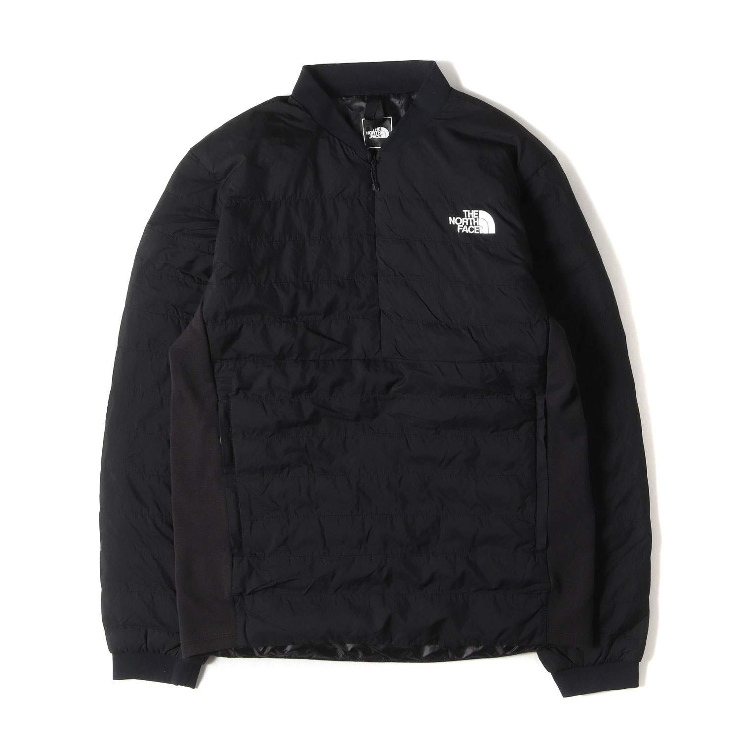 THE NORTH FACE ノースフェイス ジャケット ブラック(K) 黒 サイズ:S | ハーフジップ プルオーバー ダウンジャケット (50/50 Down Pull) | アウター ブルゾン 上着【メンズ】【中古】【K4783】