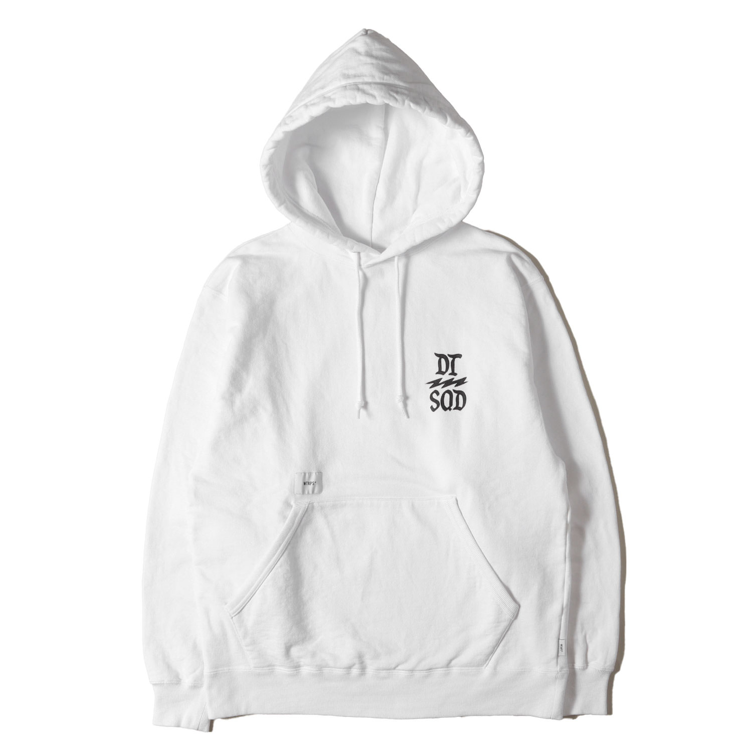 WTAPS ダブルタップス パーカー ホワイト 白 サイズ:S | 23SS ロゴプリント ヘビー スウェットパーカー (AII 01 / HOODY / COTTON) | トップス フーディー【メンズ】【中古】【K4790】