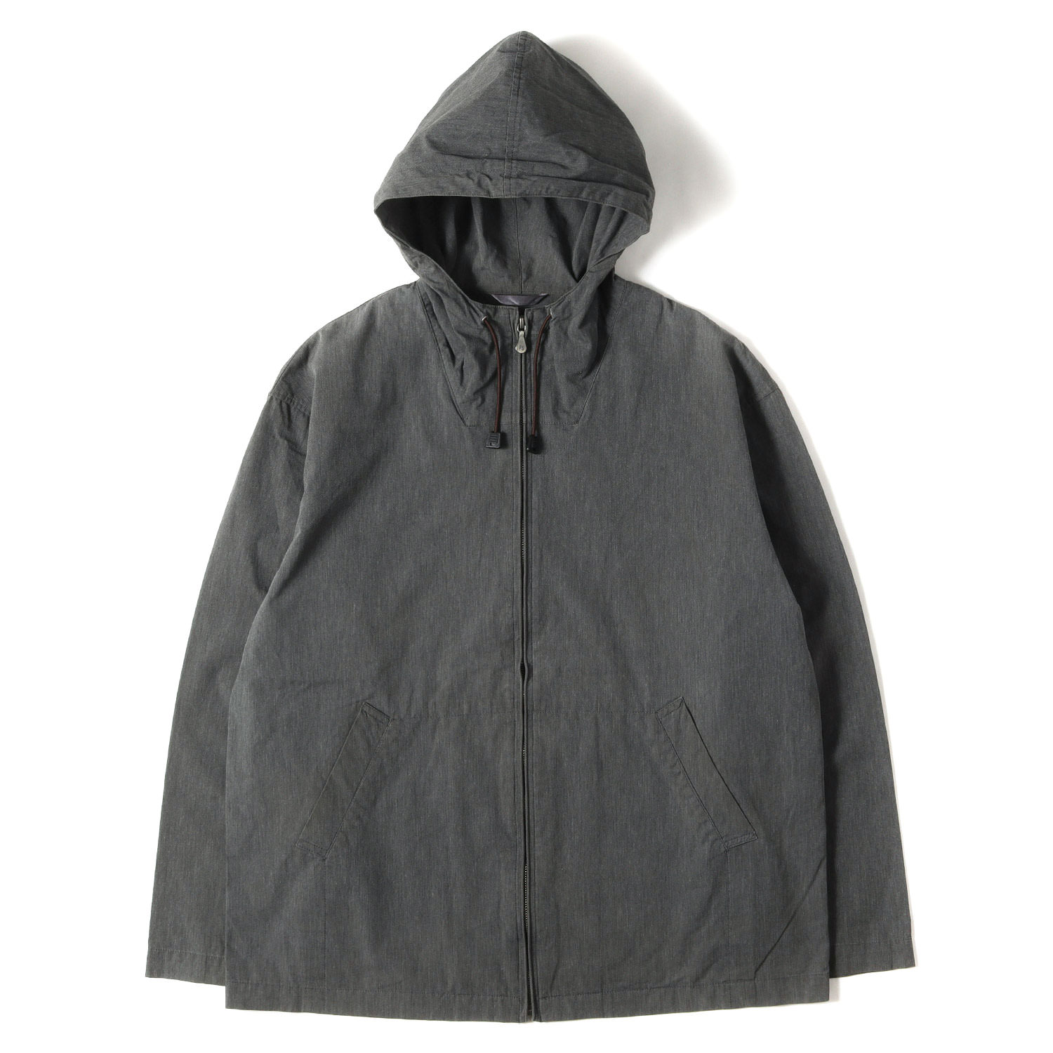 Paul Smith 極点スミス 上衣 ヘザーダークグレー 大きさ:L | シャンブレー ジップ パーカー 上衣 | MADE IN JAPAN | アウター 上衣 厚地の外套【メンズ】【中古】【K4845】