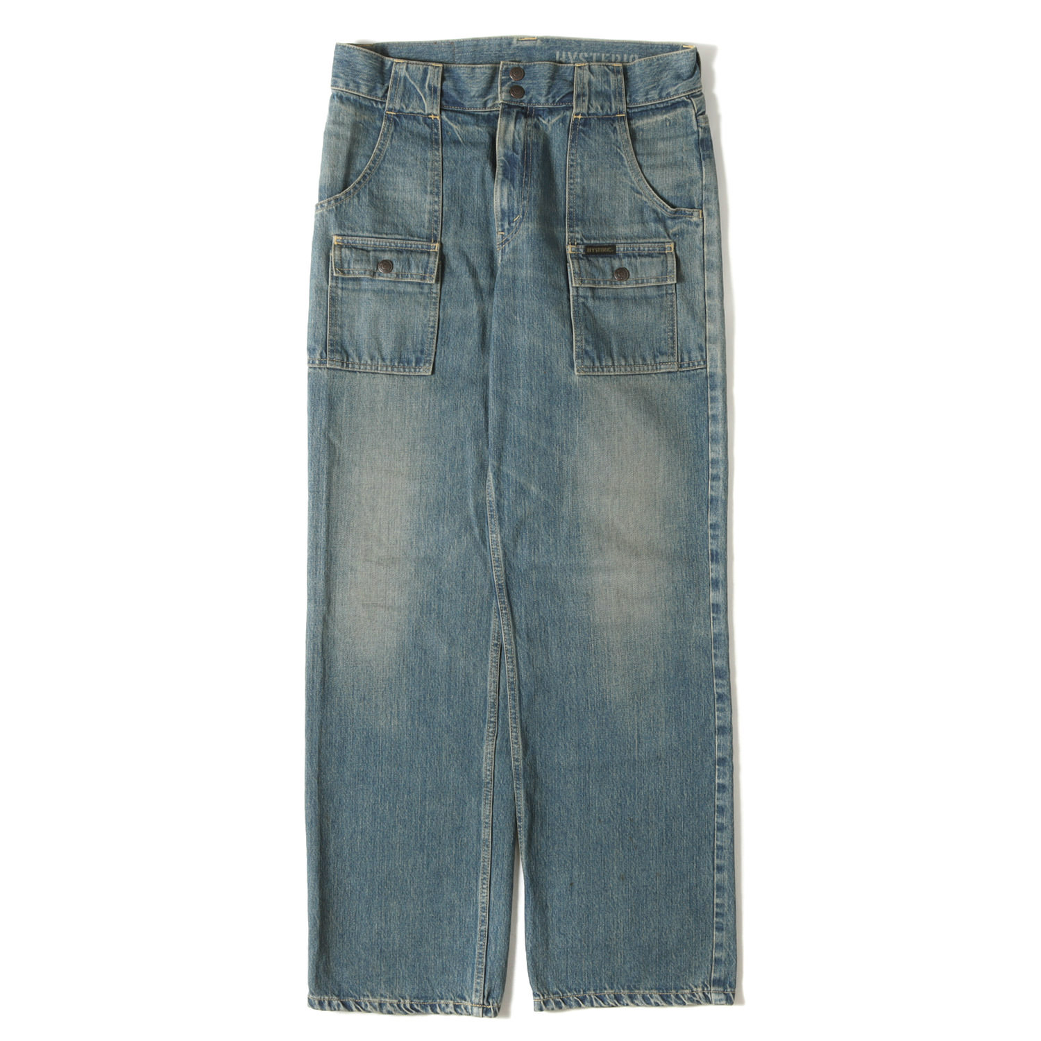HYSTERIC GLAMOUR ヒステリックグラマー パンツ インディゴ サイズ:31 | 25AW ヴィンテージ加工 ブッシュ デニムパンツ | ボトムス ジーンズ ジーパン | 日本製【メンズ】【中古】【美品】【K4774】