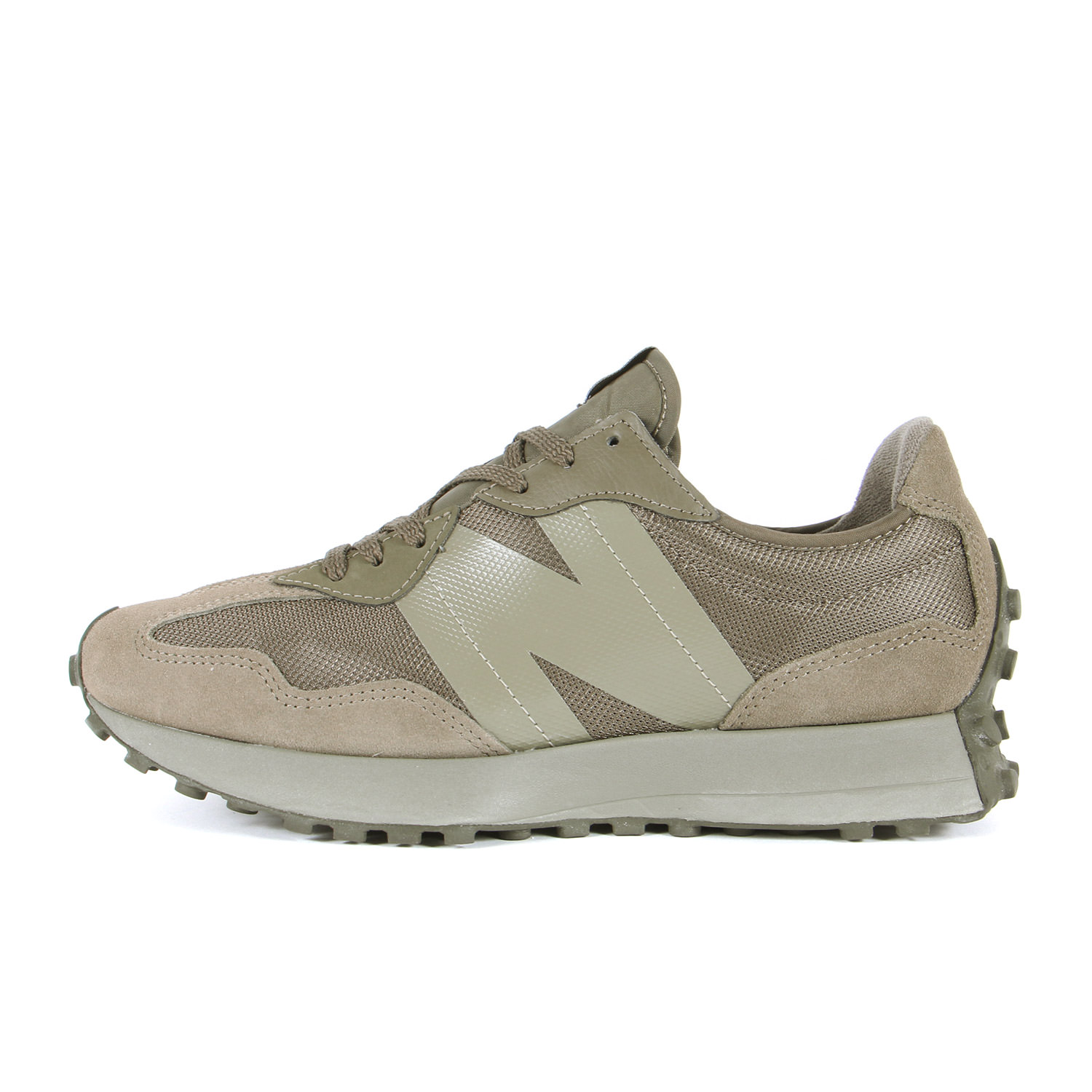 NEW BALANCE ニュー平衡にする 大きさ:US9.5D(27.5糎) | MS327 SG | カーキ | 置き目とり捨てる スニーカー シューズ 靴【メンズ】【中古】【美品】【K4746】