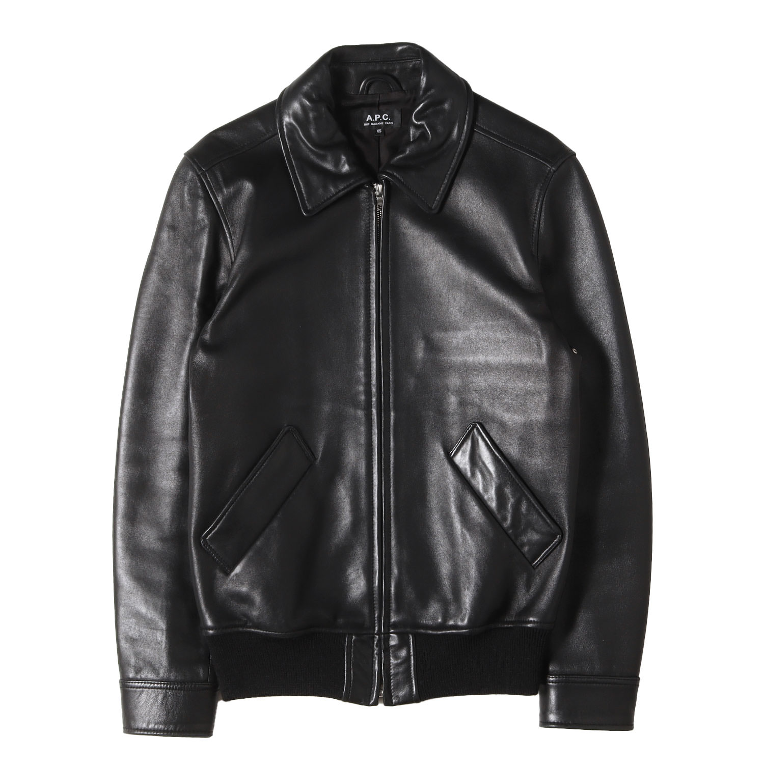 楽天市場】A.P.C. / アーペーセー | 袖レザー スタジャン ブルゾン
