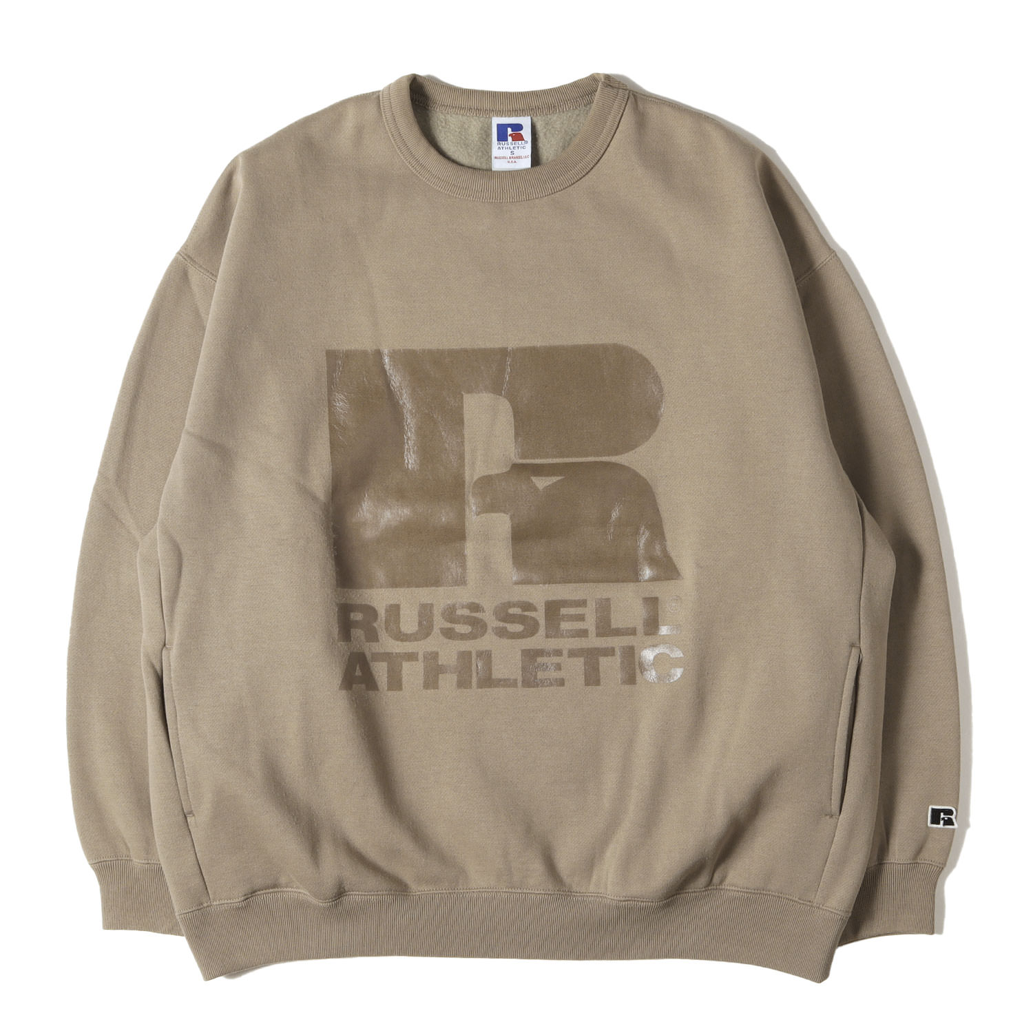 COOTIE クーティー 流汗 スモークベージュ 大きさ:S | 20AW Russell 厚地の外套大きさ 労働者の一団素っ首 トレーナー (T/C Crewneck Sweatshirt) | トップス 調教師 | 共同研究【メンズ】【中古】【K4839】