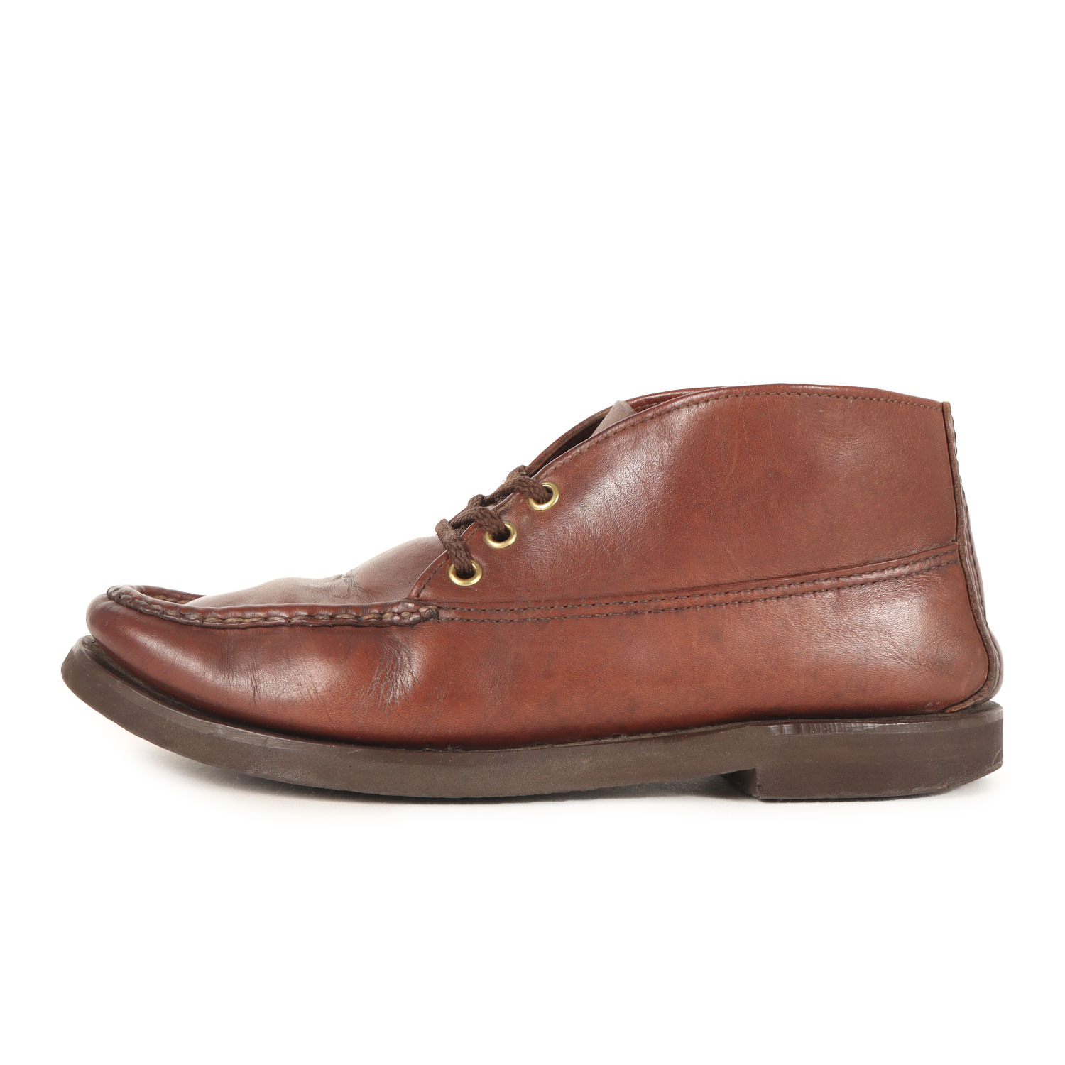 Russell Moccasin ラッセルモカシン サイズ:8 1/2E(26.5cm) | レザー モックトゥ 3ホール シューズ | ブラウン | ブランド 靴 ブーツ【メンズ】【中古】【K4806】