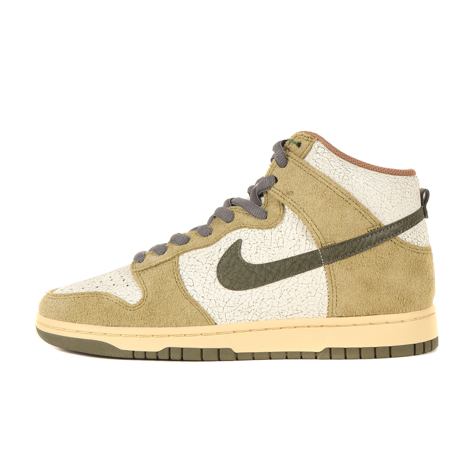 NIKE ナイキ コリアンダー×ミディアムオリーブ 大きさ:US9(27糎) | 日本未発売 DUNK HI RETRO RE-RAW (DO6713-300) | 御機嫌とり捨てる スニーカー【メンズ】【K4837】