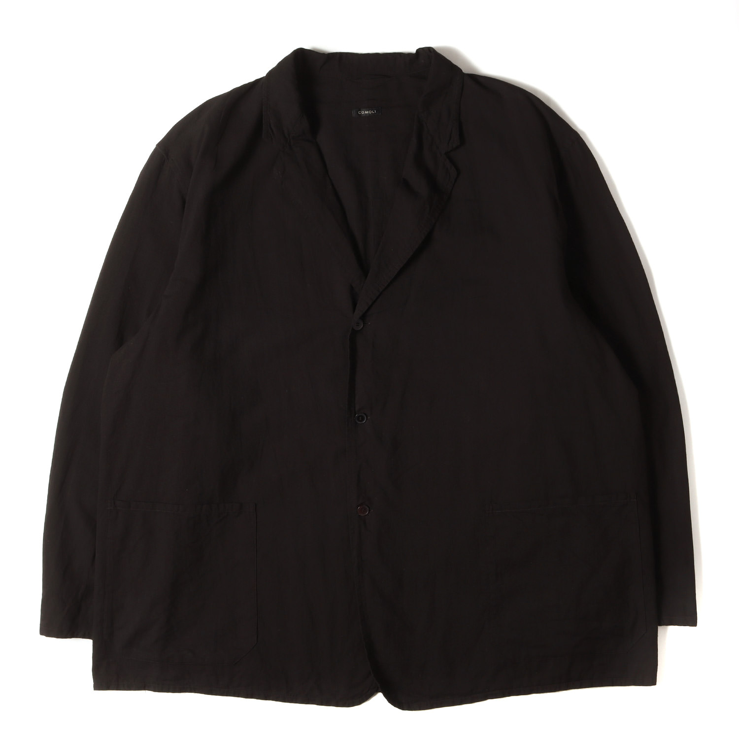 楽天市場】COMOLI コモリ ジャケット ブラック 黒 サイズ:3 | 25SS 