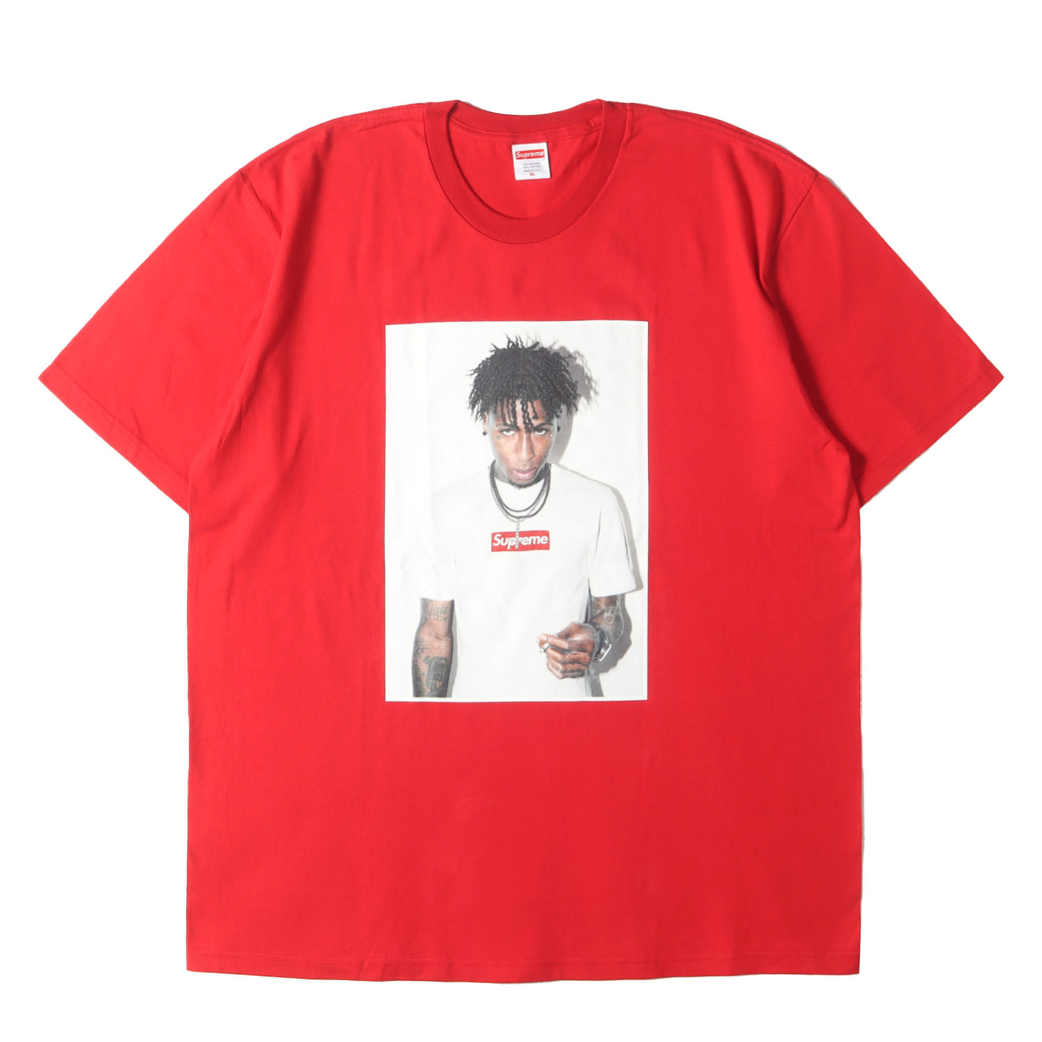 Supreme シュプリーム ティーシャツ 赤いこと 大いさ:XL | 23AW ヤングボーイ・ネヴァー・ブローク・アゲイン 写真絵 労働者の一団のど首 ティーシャツ(NBA Youngboy Tee) | トップス カットソー 半袖【メンズ】【中古】【美品】【K4792】