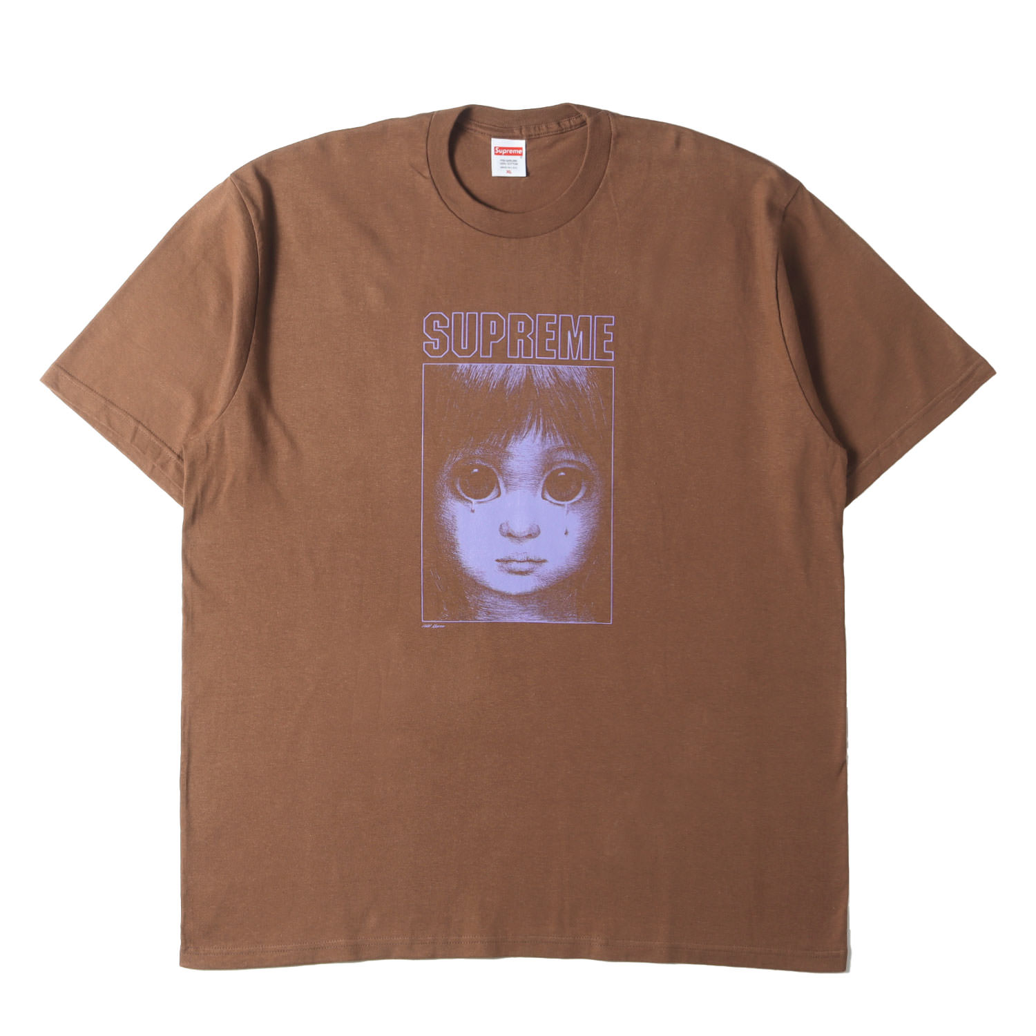 Supreme シュプリーム Tシャツ ブラウン サイズ:XL | 24SS Margaret Keane ティアドロップ クルーネック Tシャツ (Teardrop Tee) | トップス カットソー 半袖【メンズ】【中古】【美品】【K4792】|ブランド古着のBEEGLE by Boo-Bee