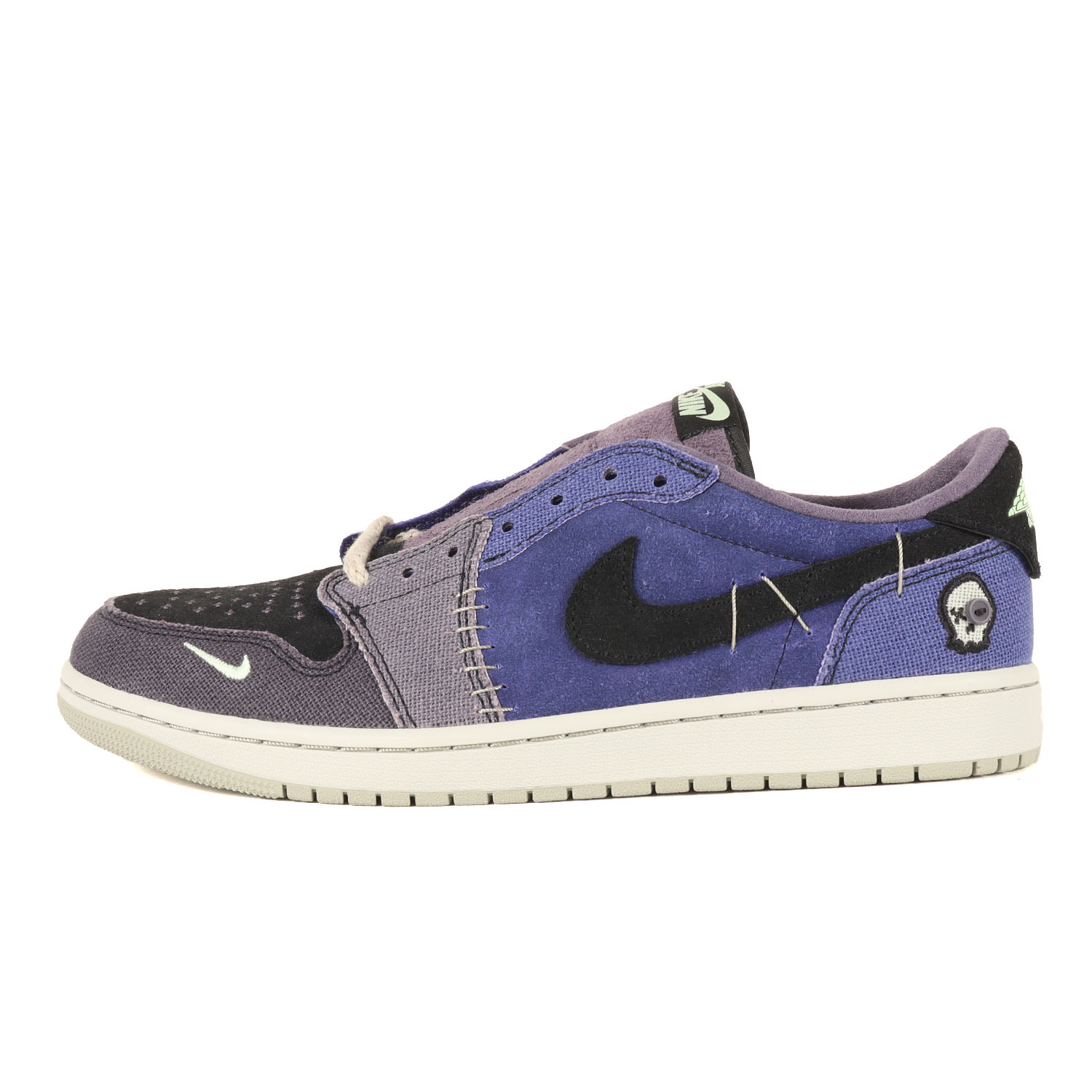 NIKE ナイキ 大きさ:US10.5(28.5糎) | Zion Williamson AIR JORDAN 1 RETRO LOW OG VOODOO ALTERNATE (IH2309-500) | リージェンシーパープル ベイパーグリーン | 置き目とり捨てる スニーカー シューズ 靴【メンズ】【K4792】