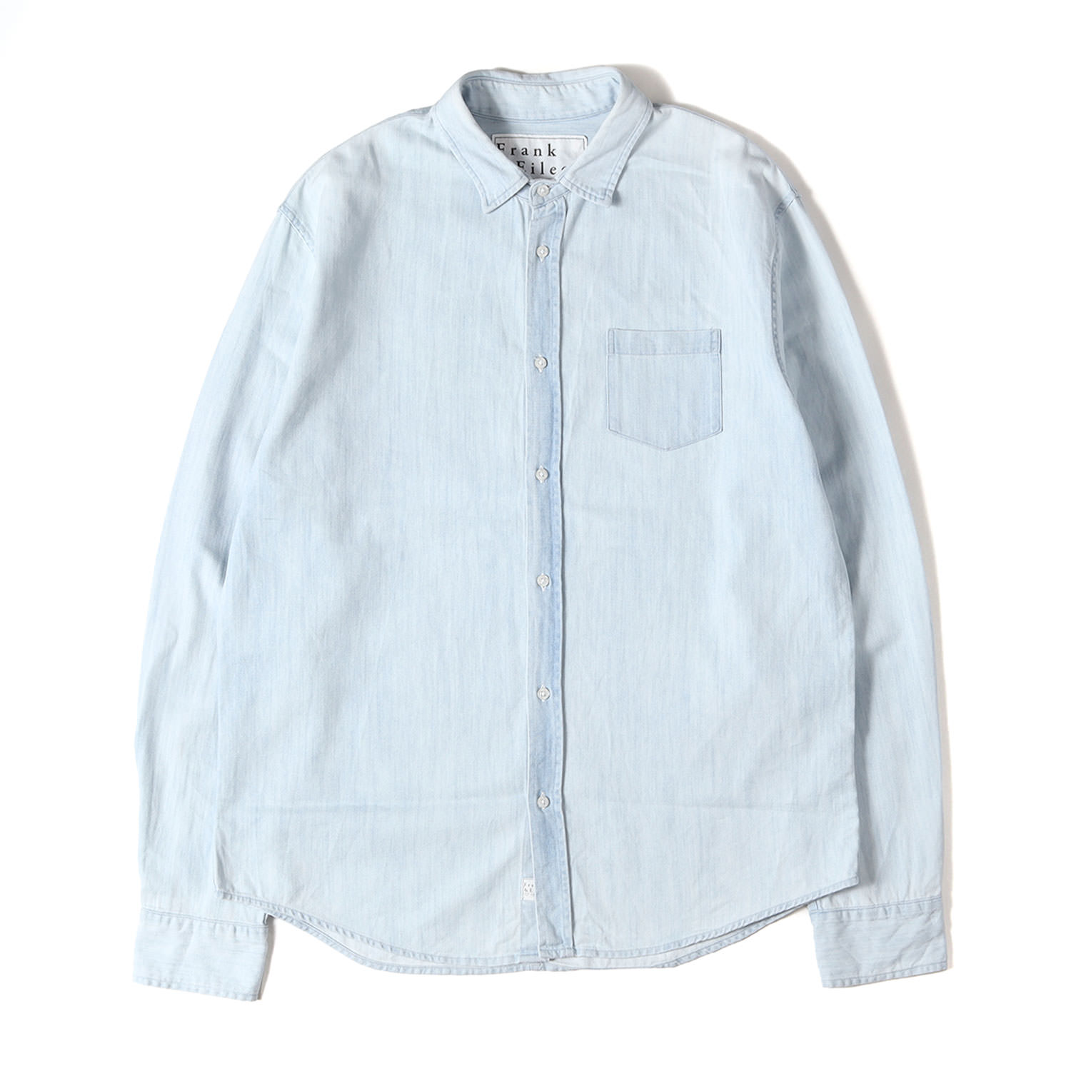 Frank & Eileen フランクアンドアイリーン シャツ インディゴ サイズ:M | ダンガリー ドレス シャツ (LUKE) | MADE IN USA | トップス カジュアルシャツ 長袖【メンズ】【中古】【K4774】