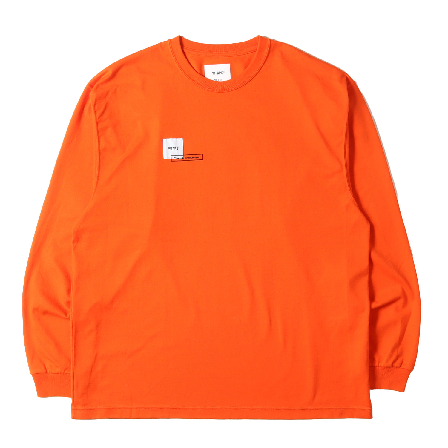 WTAPS ダブルタップス Tシャツ オレンジ サイズ:M | 23SS W_Lab限定 ロングスリーブ Tシャツ | トップス カットソー 長袖【メンズ】【中古】【K4746】