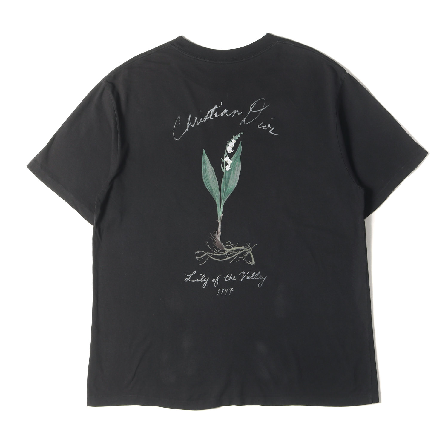 Dior ディオール Tシャツ チャコールグレー サイズ:XL | 24AW バック グラフィック Tシャツ (493J696B0817) | イタリア製 | トップス カットソー 半袖【メンズ】【中古】【K4784】