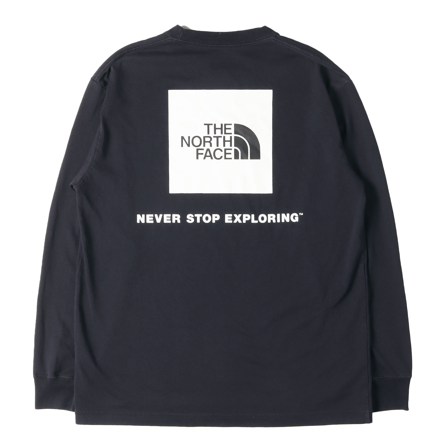 THE NORTH FACE ノースフェイス パンツ アビエイターネイビー(AN) サイズ:M | 22SS スクエアロゴ ロングスリーブ Tシャツ (L/S BACK SQ LOGO TEE) | トップス カットソー 長袖【メンズ】【中古】【K4784】