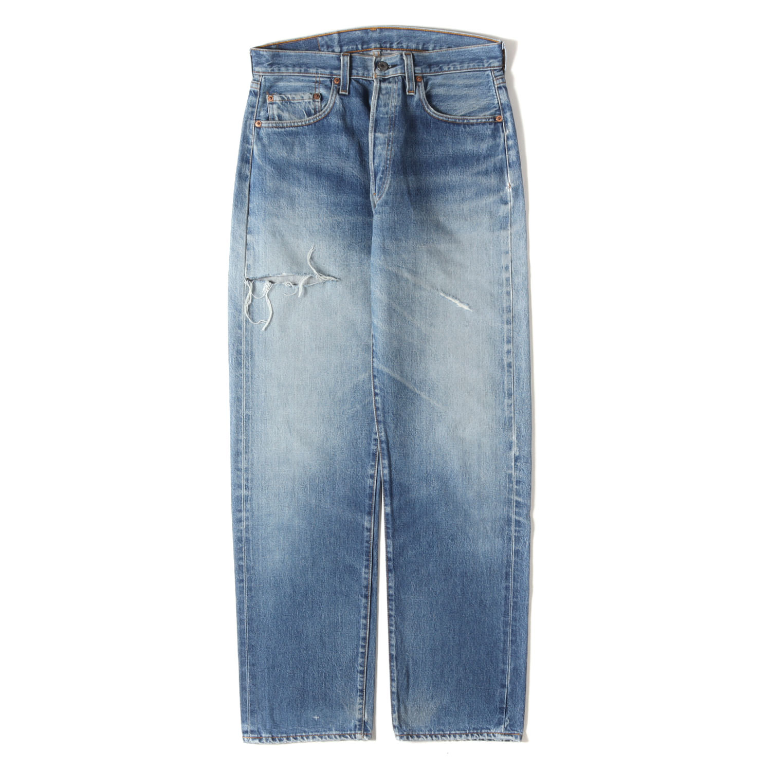 Levis / vintage ヴィンテージ リーバイス パンツ サイズ:33×36 | 110周年記念モデル | 90s 501 Big E デニムパンツ | ボタン裏刻印555 バレンシア工場 | インディゴ 35% | ボトムス ジーンズ ジーパン【メンズ】【中古】【K4773】