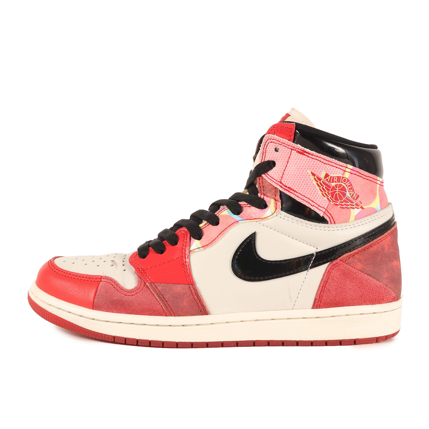 NIKE ナイキ 大いさ:US8(26.0糎) | AIR JORDAN 1 RETRO HIGH OG SP SPIDER-MAN NEXT CHAPTER (DV1748-601) | エアジョーダン1 レトロ 御機嫌 スパイダーマン | 最高学府赤いこと 黒いこと | 御機嫌取りすてる スニーカー シューズ 靴【メンズ】【中古】【K4839】