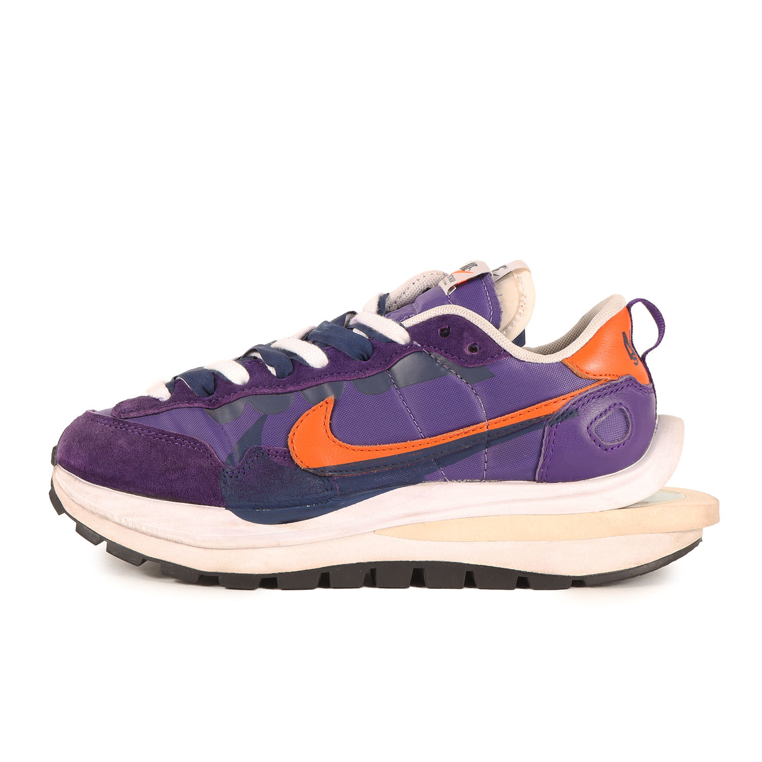 Sacai サカイ サイズ:US4(23.0cm) | 21SS NIKE VAPORWAFFLE / SACAI DARK IRIS (DD1875-500) | ナイキ ヴェイパーワッフル | ダークアイリス キャンプファイヤーオレンジ | ローカット スニーカー シューズ 靴 | コラボ【メンズ】【中古】【K4779】