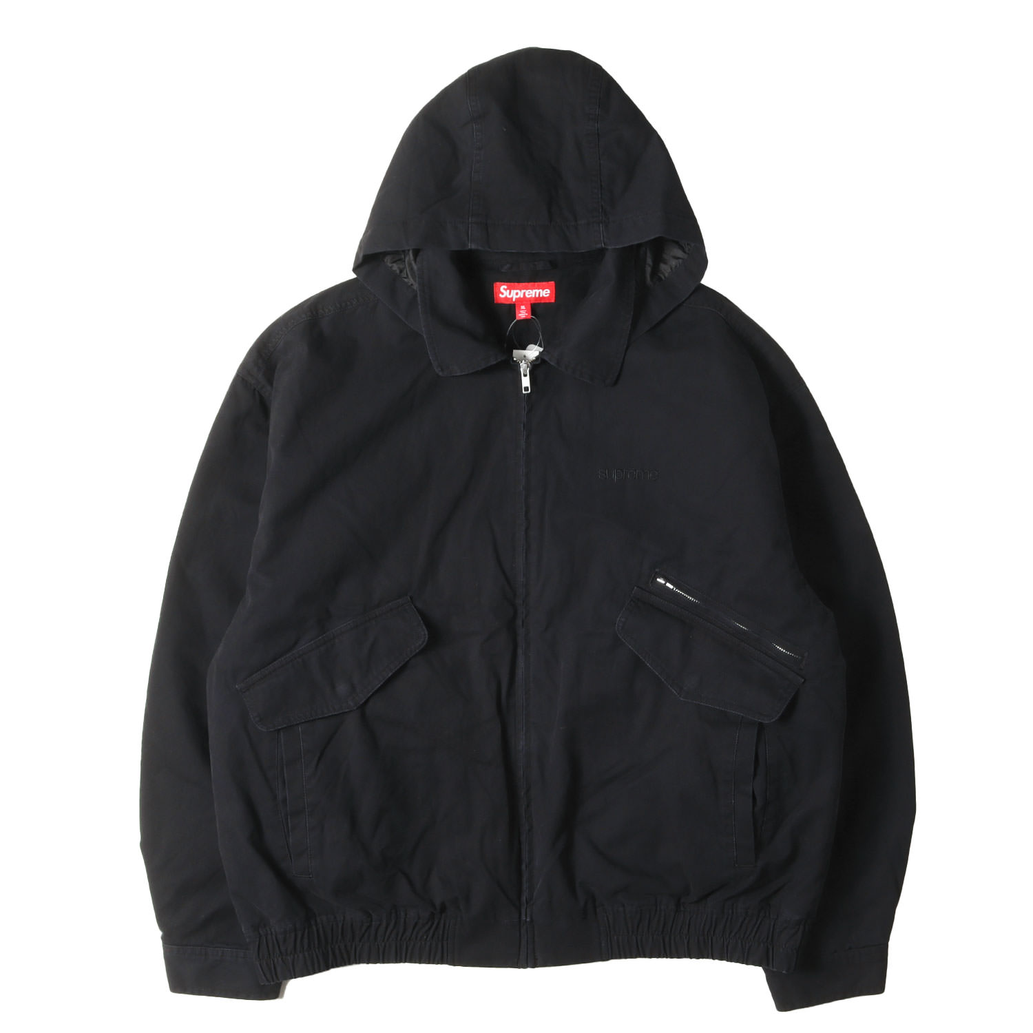 Supreme シュプリーム ジャケット ブラック 黒 サイズ:XL | 25AW フーデッド 裏地キルティング ユーティリティジャケット (Hooded Utility Jacket) | アウター ブルゾン 上着【メンズ】【K4780】