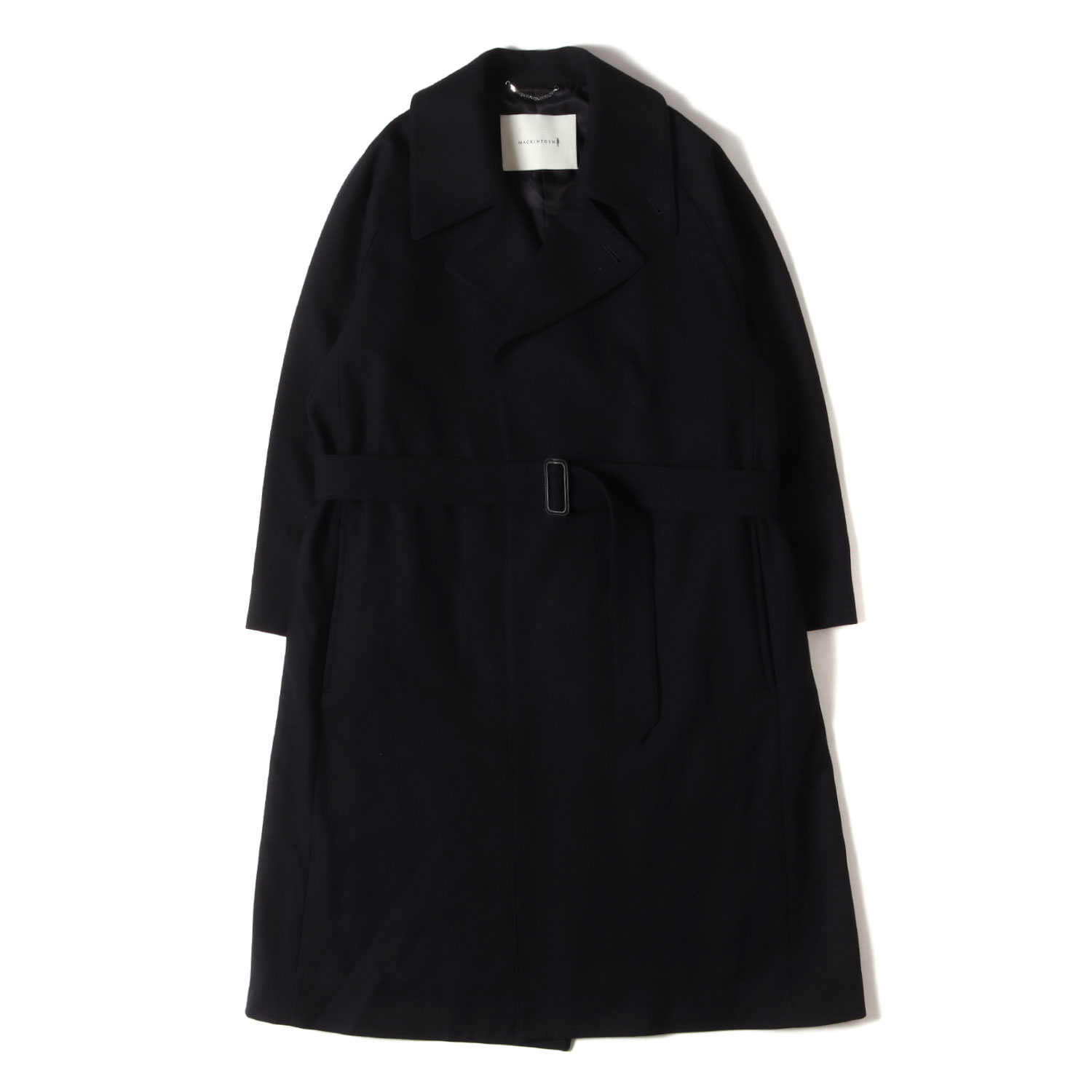 MACKINTOSH マッキントッシュ コート ネイビー 紺 サイズ:36 | 25AW UNITED ARROWS 別注 ライトメルトン ベルテッド コート (LAGGAN EX) | アウター ジャケット 上着【メンズ】【中古】【美品】【K4775】
