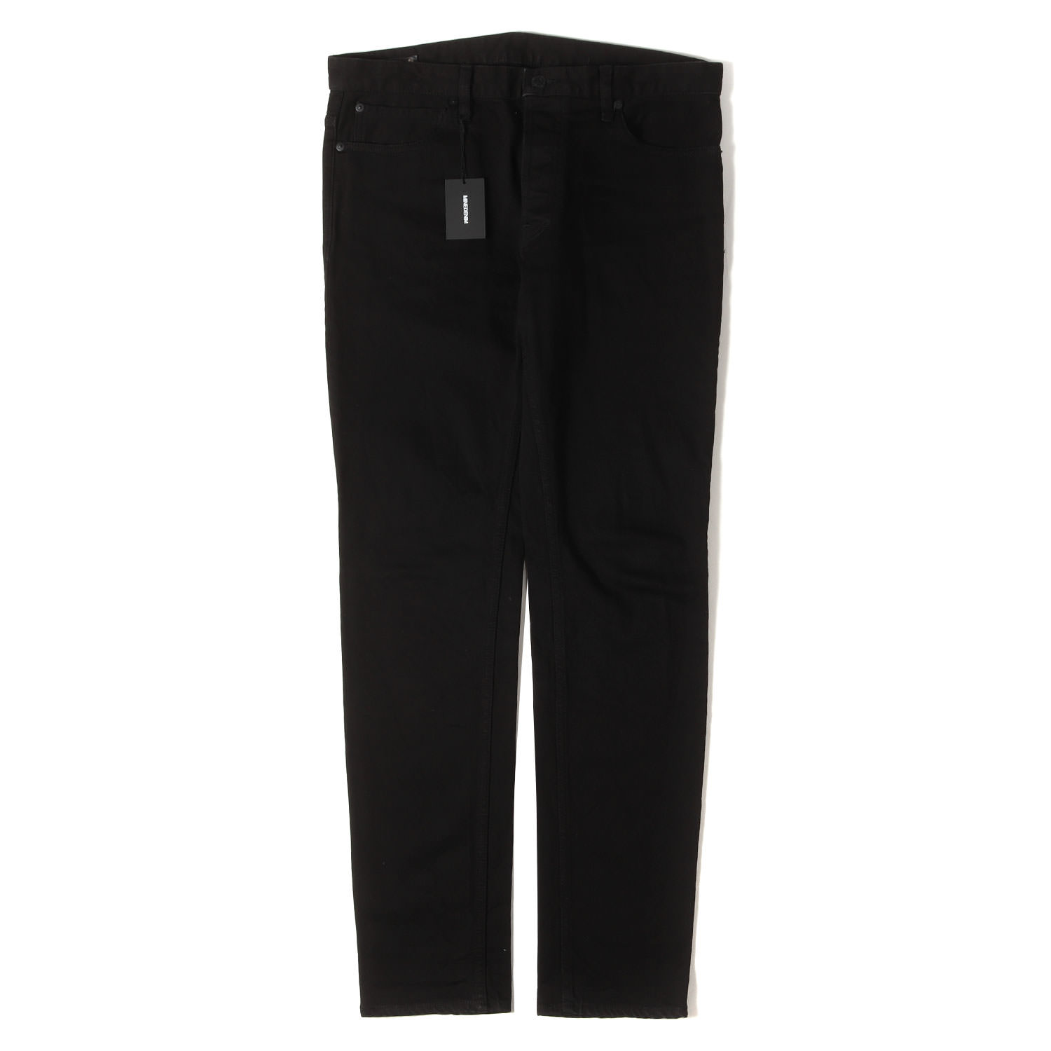 MINEDENIM マインデニム パンツ ブラック 黒 サイズ:35 | スーパースリム ストレッチ デニム スキニー パンツ (S.Slim STR 5pocket) / ボタンフライ | ボトムス ジーンズ ジーパン【メンズ】【中古】【新品同様】【K4775】