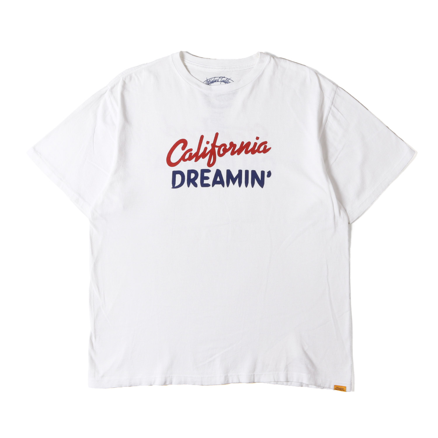 STANDARD CALIFORNIA スタンダードカリフォルニア Tシャツ ホワイト 白 サイズ:L | 23AW ロゴ Tシャツ (SD California Dreamin T) | トップス カットソー 半袖【メンズ】【中古】【K4752】|ブランド古着のBEEGLE by Boo-Bee