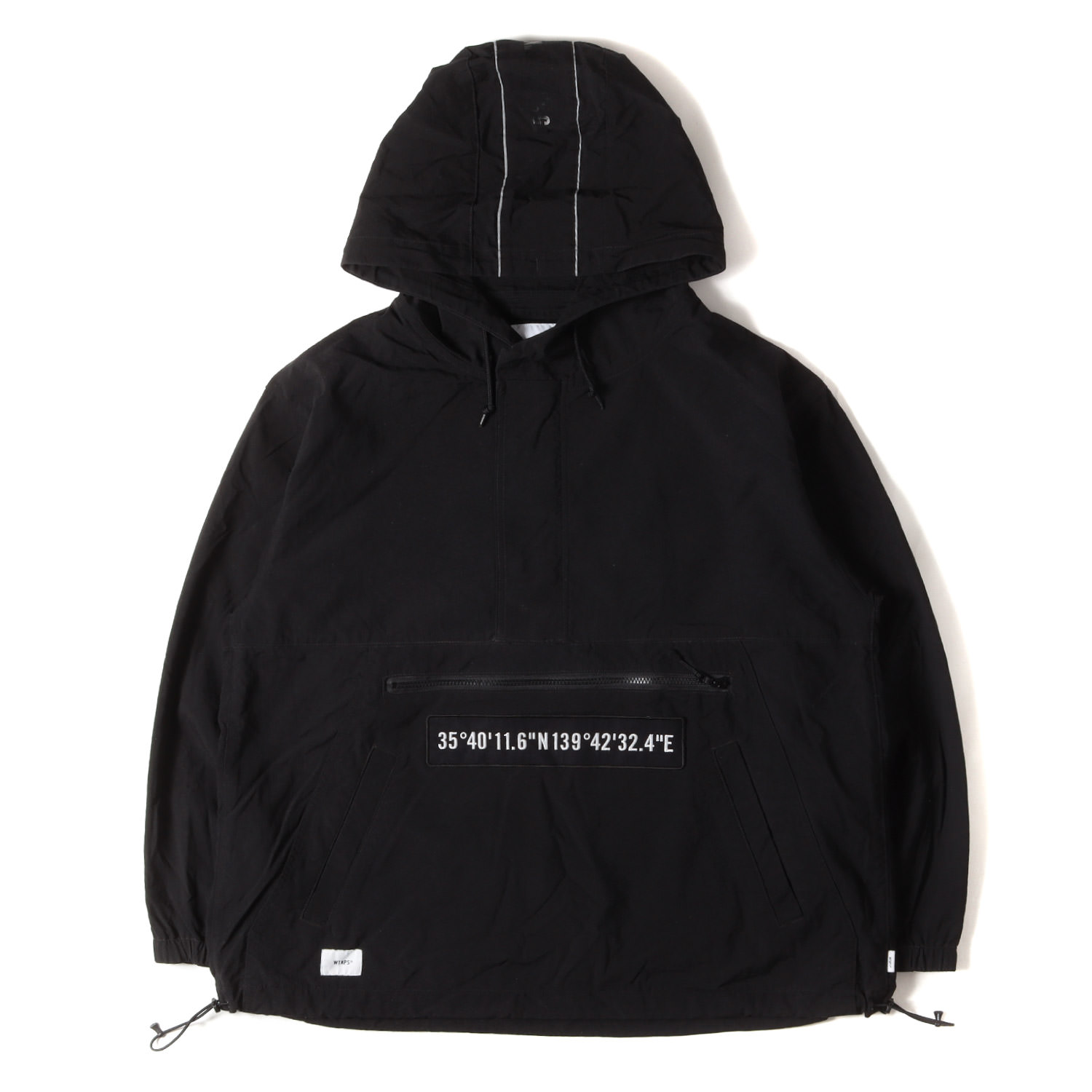 WTAPS ダブルタップス 上衣 黒いこと 黒 大きさ:L | ナイロン パーカパーカー / 上衣 (SBS / JACKET) | アウター 上衣 厚地の外套【メンズ】【中古】【K4837】