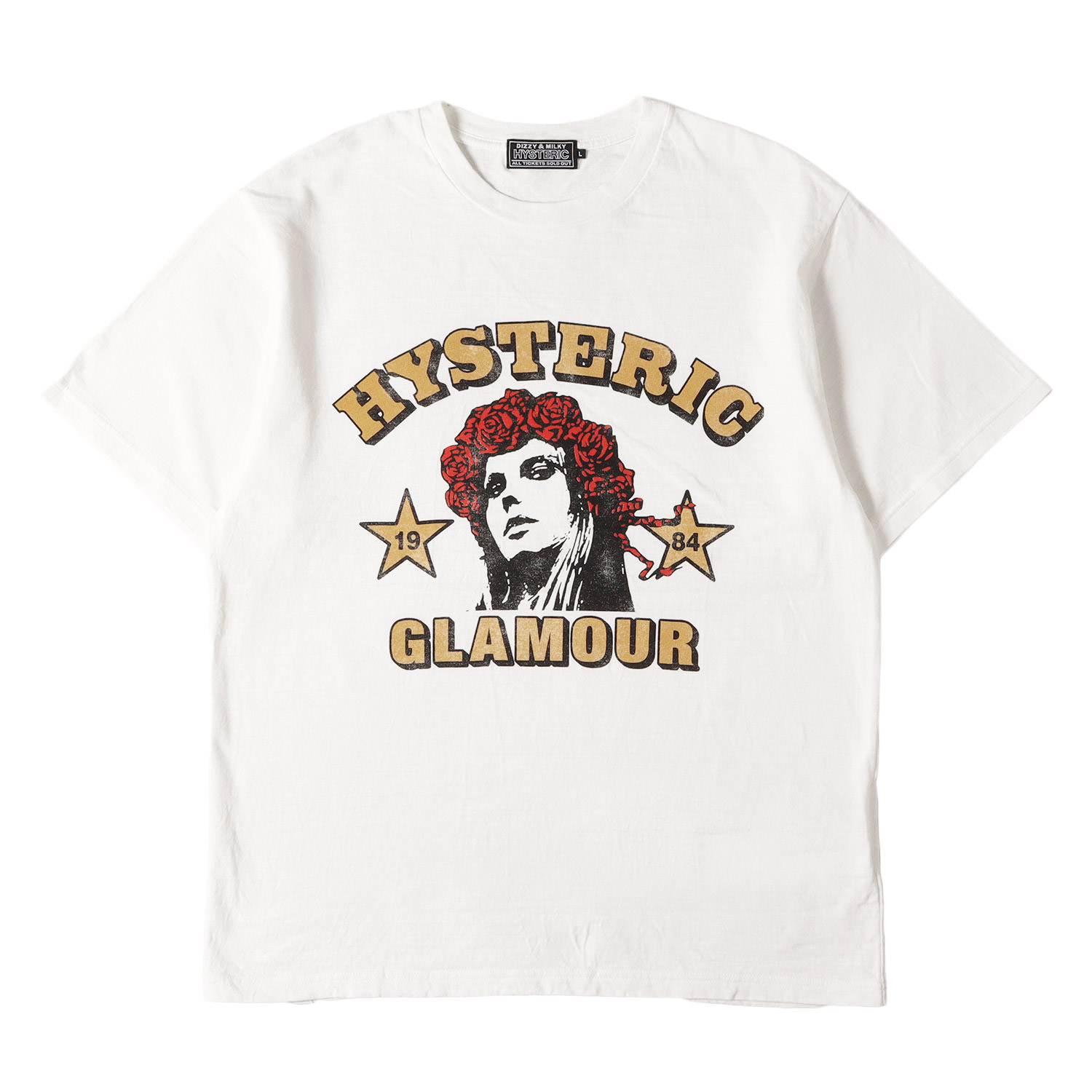 ヒステリックグラマー リンガー ボーダー Tシャツ ワッペン 五分丈 