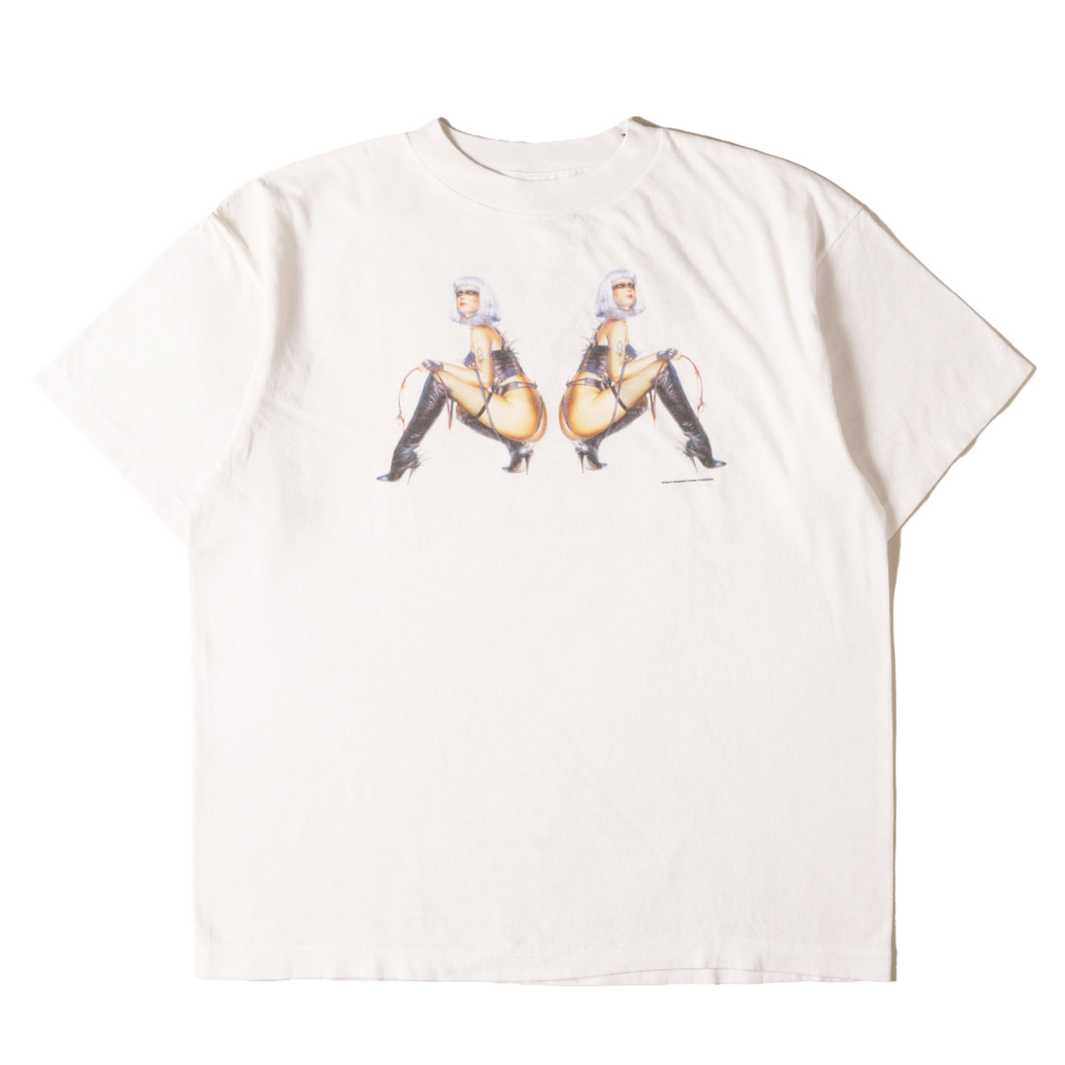 SAINT MICHAEL セントマイケル Tシャツ オフホワイト 白 サイズ:M | 25SS × 空山基 グラフィック Tシャツ (SAINT Mxxxxxx × Hajime Sorayama SS TEE LADIES) | トップス カットソー 半袖【メンズ】【中古】【美品】【K4783】