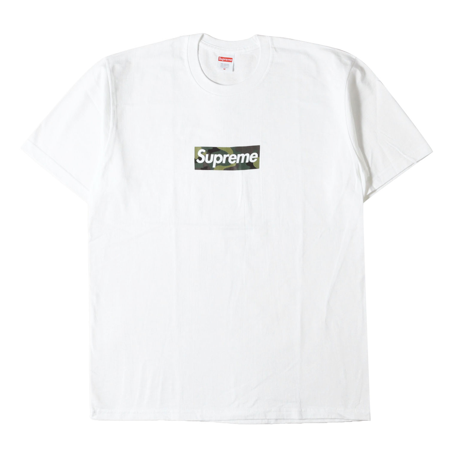 Supreme シュプリーム Tシャツ ホワイト 白 サイズ:M | 23AW カモフラージュ BOXロゴ Tシャツ (Box Logo Tee) | トップス カットソー 半袖【メンズ】【中古】【新品同様】【K4779】