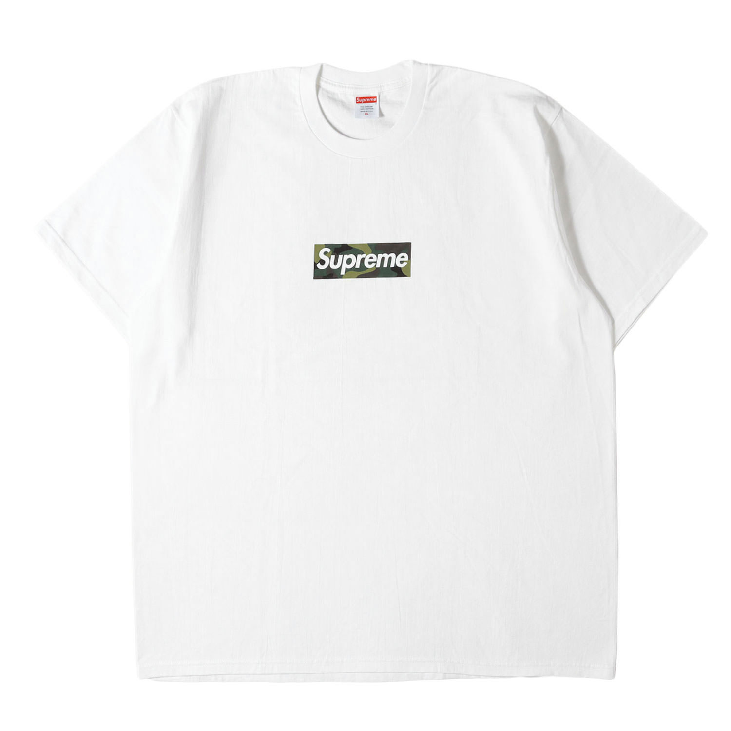 Supreme シュプリーム Tシャツ ホワイト 白 サイズ:XL | 23AW カモフラージュ BOXロゴ Tシャツ (Box Logo Tee) | トップス カットソー 半袖【メンズ】【K4779】