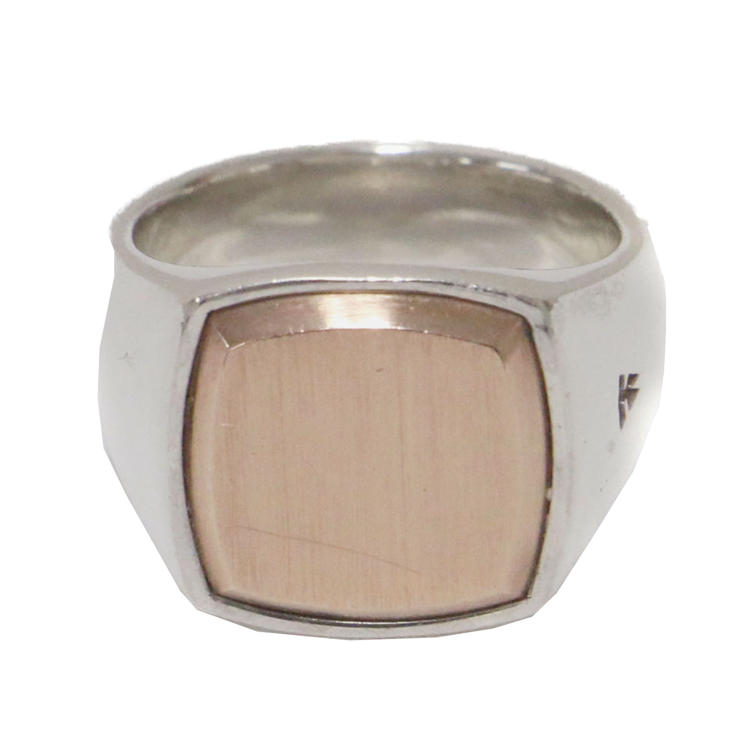 TOMWOOD トムウッド リング サイズ:11号 | クッション ゴールド トップ | Cushion Gold Top | 指輪 SV925 | シルバー ゴールド | ブランド アクセサリ― ジュエリー【レディース】【中古】【K4775】
