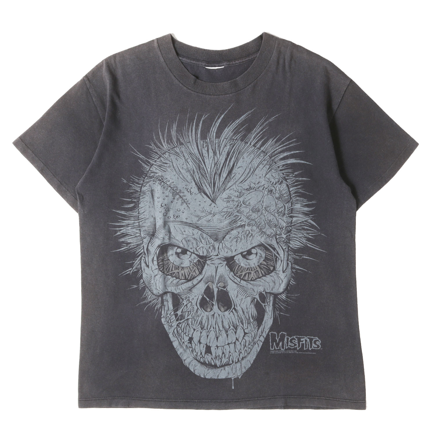 Vintage Music Item ヴィンテージミュージック | GOODフェード | 00s The Misfits ミスフィッツ ビッグスカル Tシャツ | ブラック 黒 サイズ:L相当 | 00年代 古着 ロックT バンドT パンクT【メンズ】【中古】【K4783】 19,144円