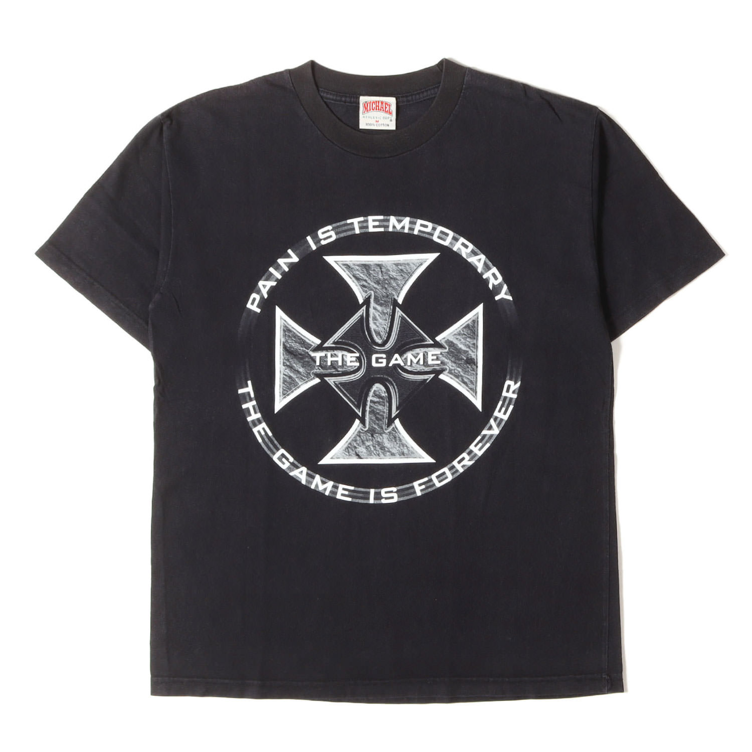 90s - 00s ヴィンテージ古着 | GOODフェード | 00s WWF トリプルH THE GAME プロレス Tシャツ | ブラック 黒 サイズ:M | 00年代 | トップス カットソー 半袖【メンズ】【中古】【K4784】