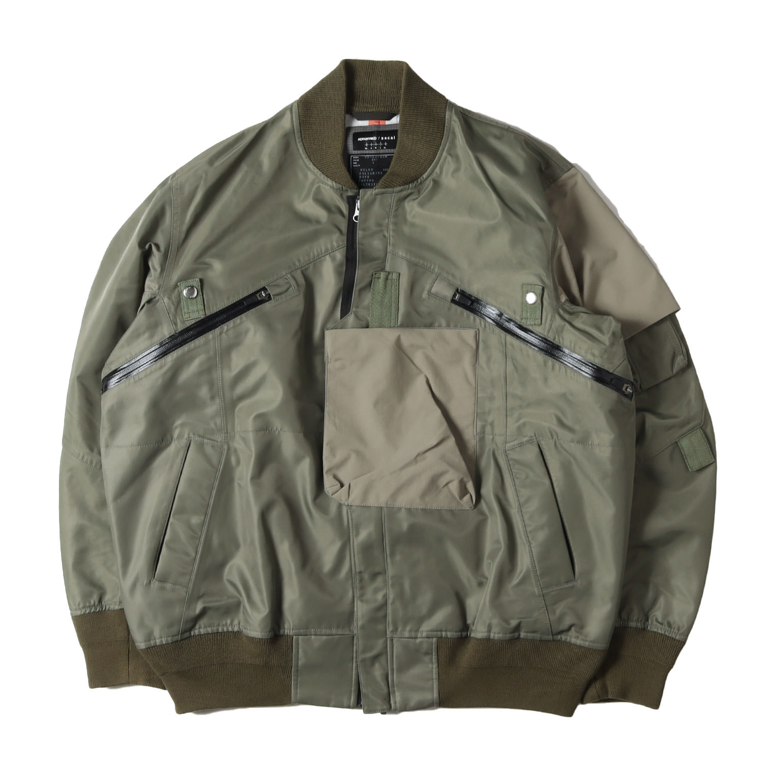 Sacai サカイ ブルゾン サイズ:1 23AW フェイク スウェード ミックス 