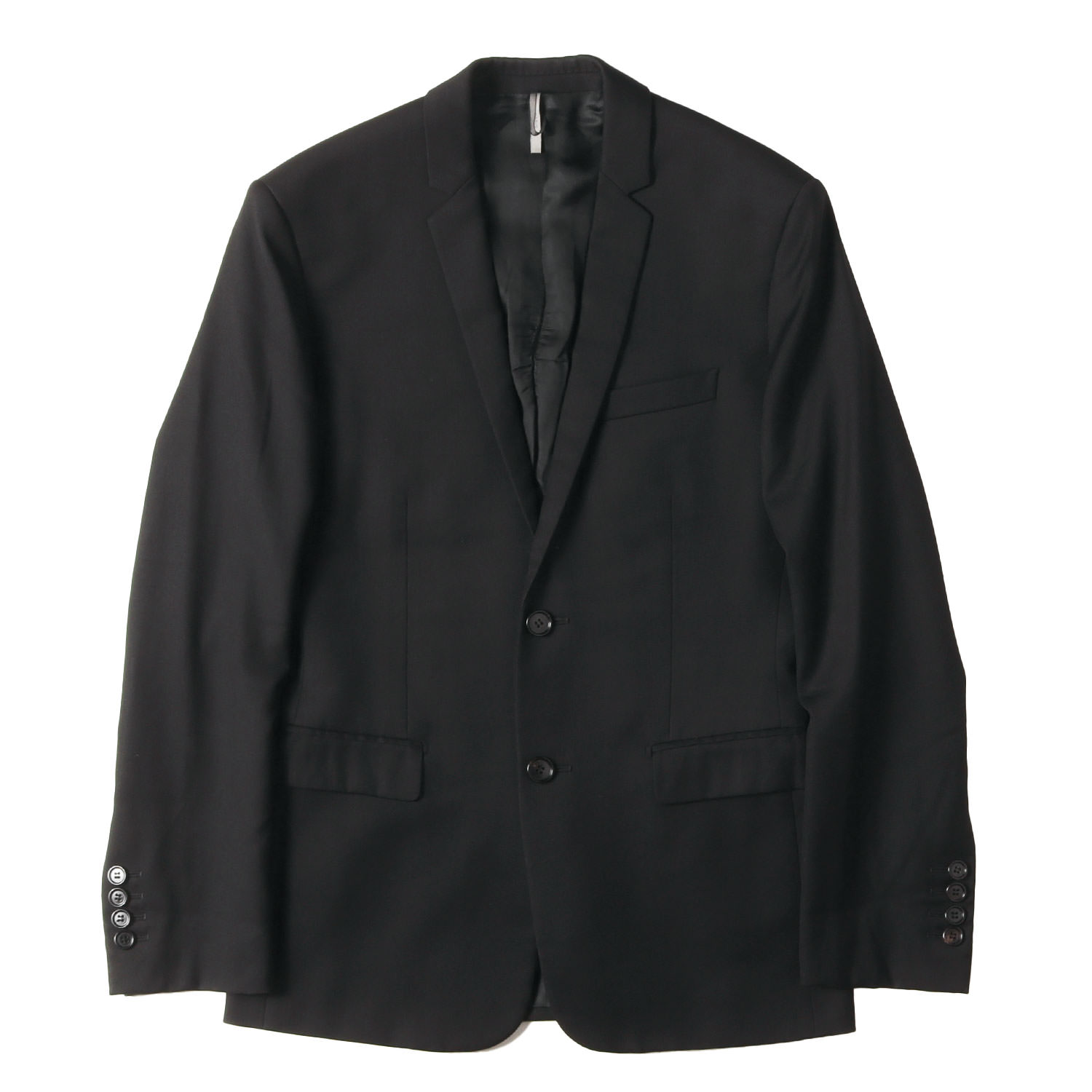 Dior HOMME ディオールオム ジャケット ブラック 44 | クリスヴァンアッシュ期 | 16AW ウール ナローラペル 2B テーラードジャケット (333C288A2200) | アウター ブレザー 上着【メンズ】【中古】【K4857】|ブランド古着のBEEGLE by Boo-Bee
