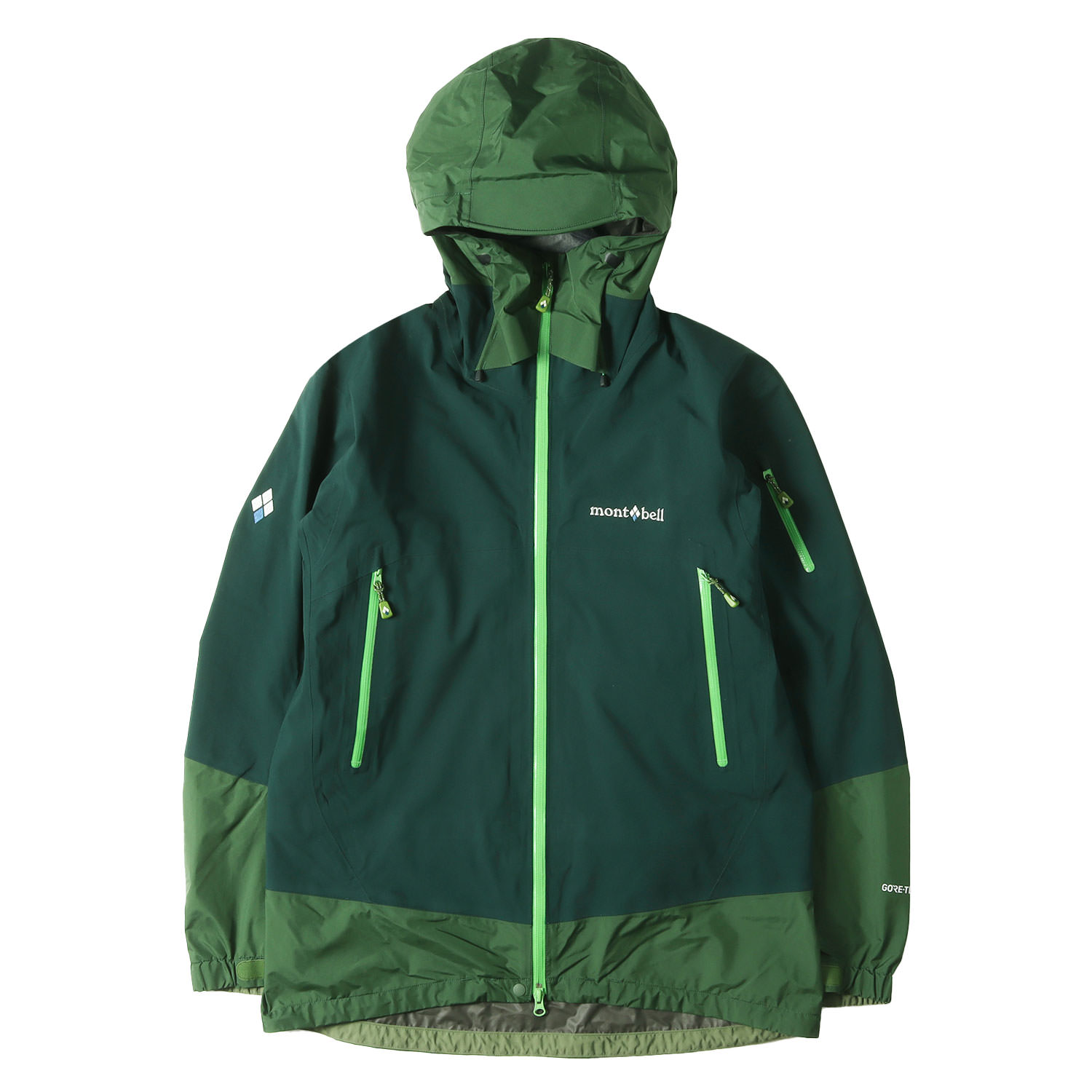Mont-Bell モン呼びりん 上衣 緑であること 大きさ:L | GORE-TEX アルパイン サーマシェル ナイロン お山パーカー (1102463) | アウター 上衣 厚地の外套【メンズ】【中古】【美品】【K4839】