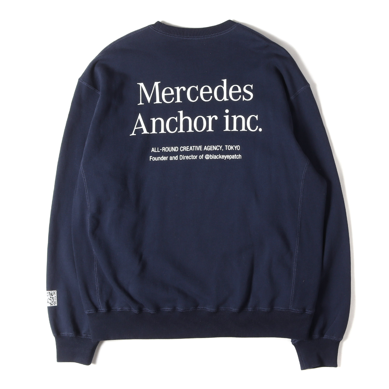 MERCEDES ANCHOR INC メルセデスアンカーインク 流汗 米国海軍 紺 大きさ:L | ブランド名ロゴタイプ リバースウィーブ トレーナー | トップス 調教師 【メンズ】【中古】【K4840】