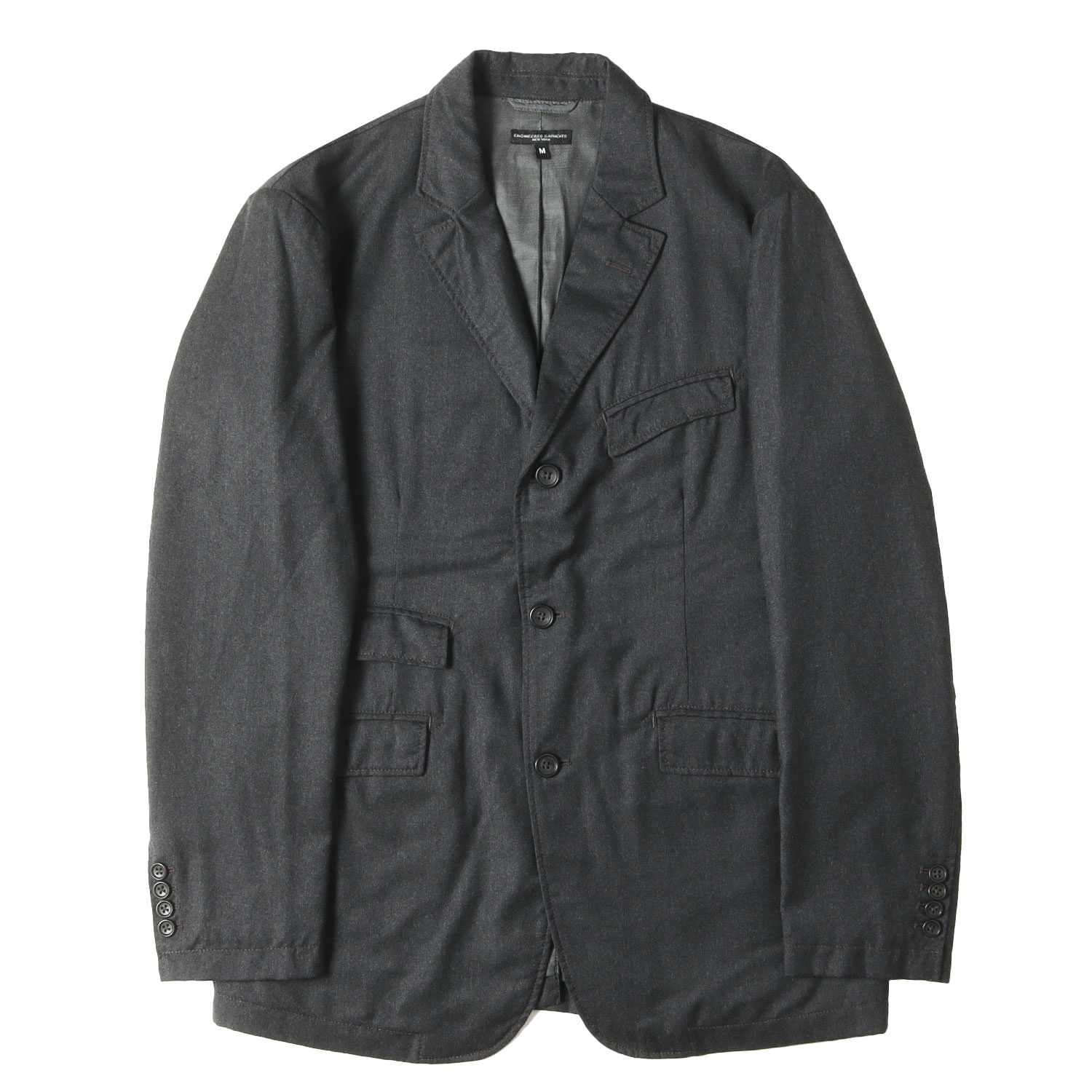 Engineered Garments エンジニアドガーメンツ ジャケット ヘザーグレー サイズ:M | サキソニー 3B テーラード ジャケット Andover Jacket | 上着 アウター ブルゾン【メンズ】【中古】【美品】【K4776】