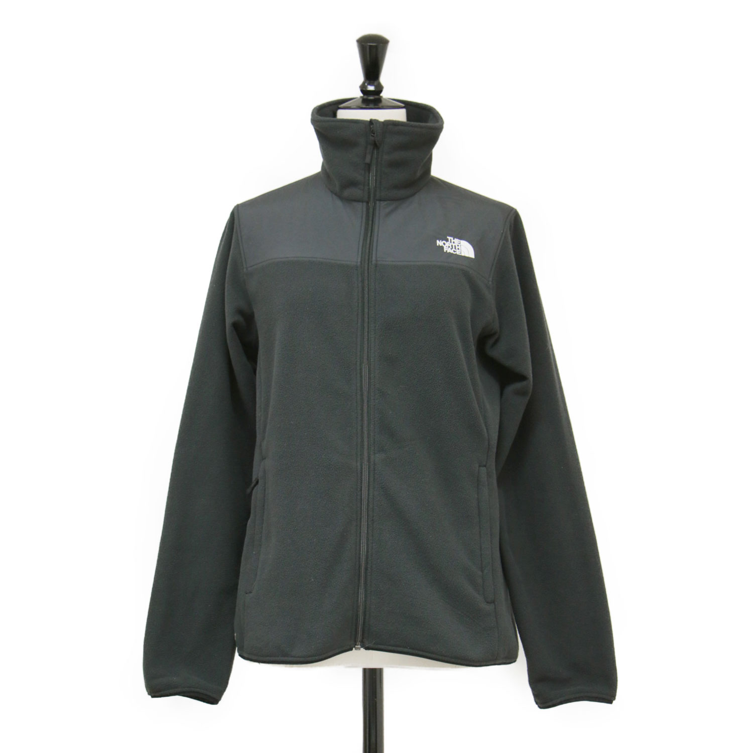 THE NORTH FACE ノースフェイス ジャケット ブラック 黒 サイズ:M | マウンテンバーサ マイクロ ジャケット NLW72504 | フリース ジップアップ ショート丈 長袖 | アウター ブルゾン 上着【レディース】【中古】【K4782】