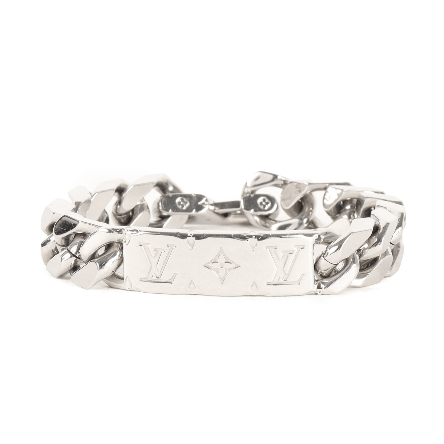 LOUIS VUITTON ルイヴィトン ブレスレット | 22年モデル チェーンブレスレット モノグラム (M00855) | イタリア製 アクセサリー ジュエリー【メンズ】【中古】【K4783】