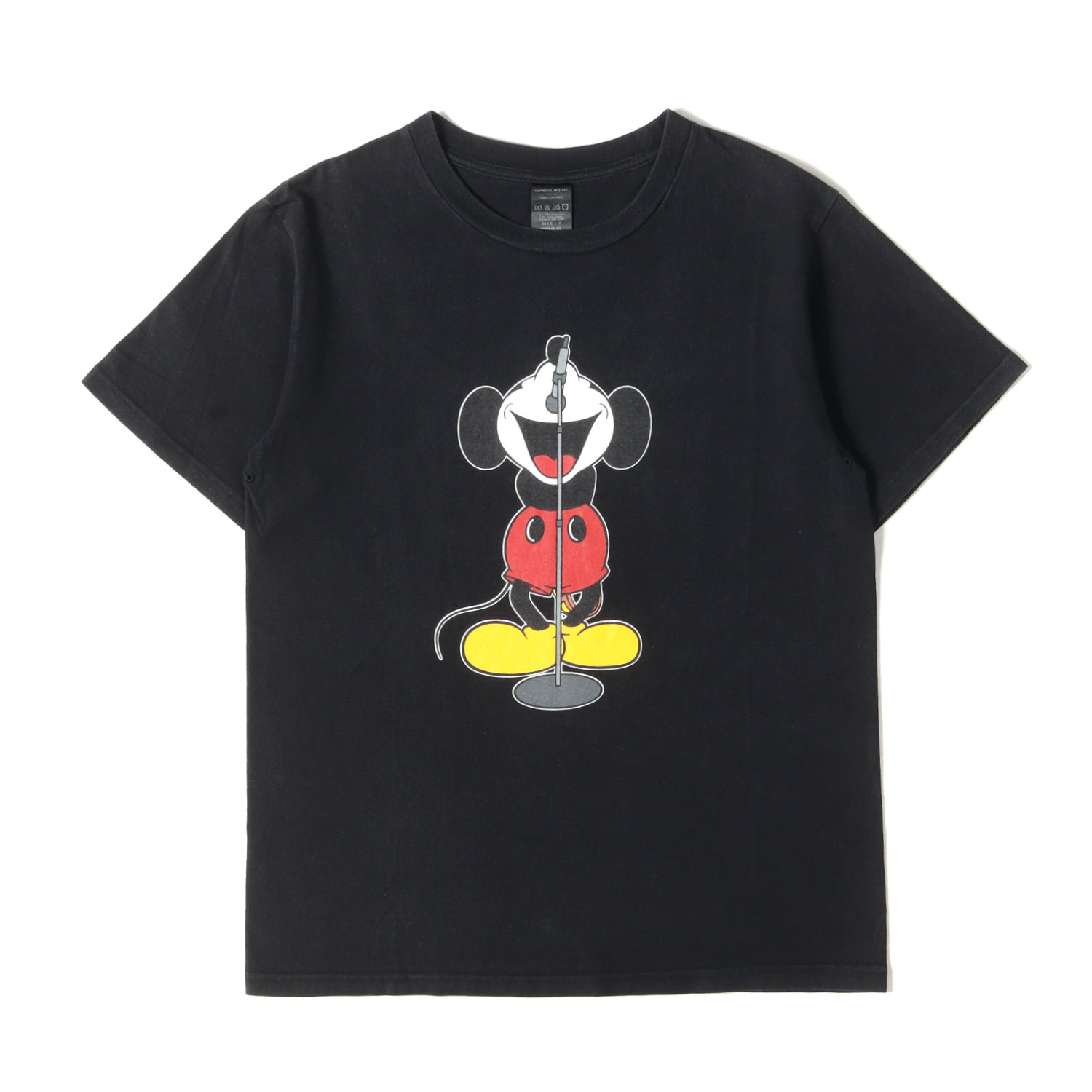 NUMBER (N)INE ナンバーナイン Tシャツ ブラック 黒 サイズ:2 | Disney 復刻モデル ミッキーマウス Tシャツ | トップス カットソー 半袖【メンズ】【中古】【K4774】
