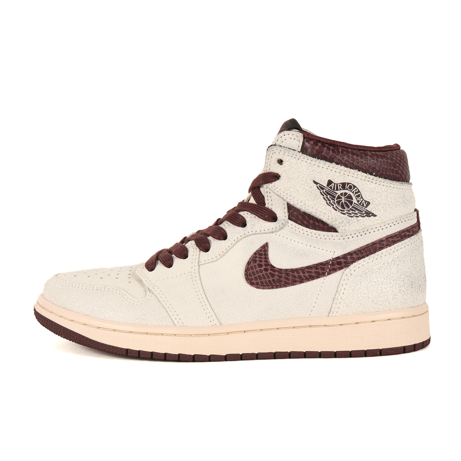 NIKE ナイキ 大いさ:US8.5(26.5糎) | A MA MANIRE AIR JORDAN 1 RETRO HIGH OG SP (DO7097-100) | ア マ マニエール エアジョーダン1 レトロ 御機嫌 | セイル 黒いこと バーガンディー | 御機嫌取りすてる スニーカー シューズ 靴【メンズ】【中古】【K4806】