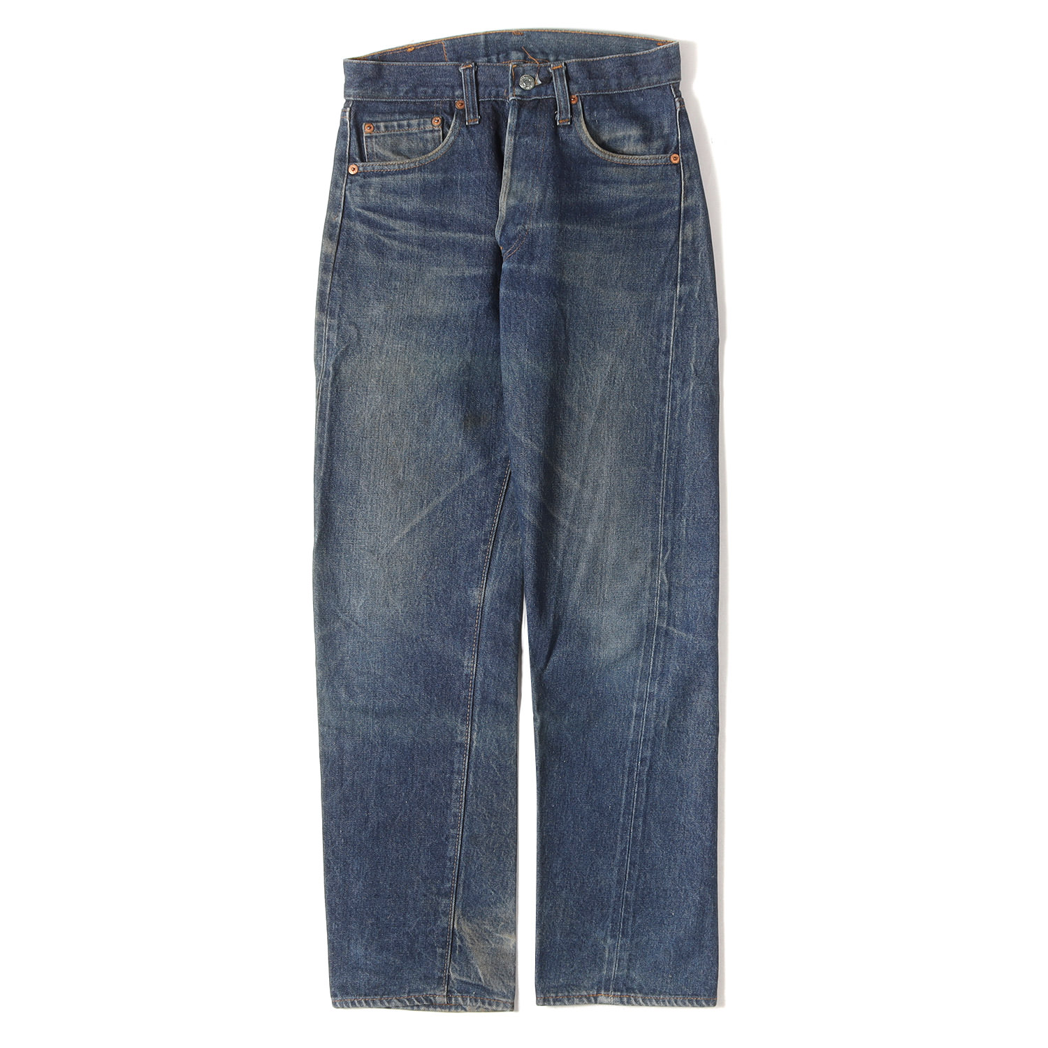 Levis / vintage ヴィンテージ リーヴァイズジーンズ ズボン下 大きさ:28×32 | 滅多にない大きさ 色濃いめ | 70s 501 66後期 ジーンズズボン下 | USA製 名取り草裏目じるし6 | インディゴ 70% | 70年月日 古着 | ボトムス デニム ジーパン【メンズ】【中古】【K4838】