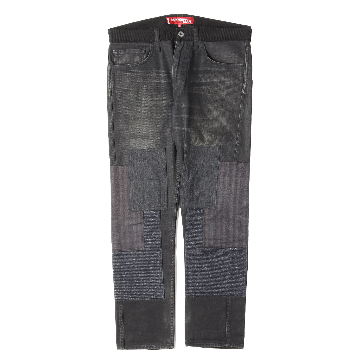 JUNYA WATANABE MAN COMME des GARCONS ジュンヤワタナベ マン コムデギャルソン パンツ ブラック 黒 サイズ:XS | 13AW Levis 再構築 パッチワーク ヴィンテージ加工 デニムパンツ (WL-P207) | ボトムス ジーンズ【メンズ】【中古】【K4772】