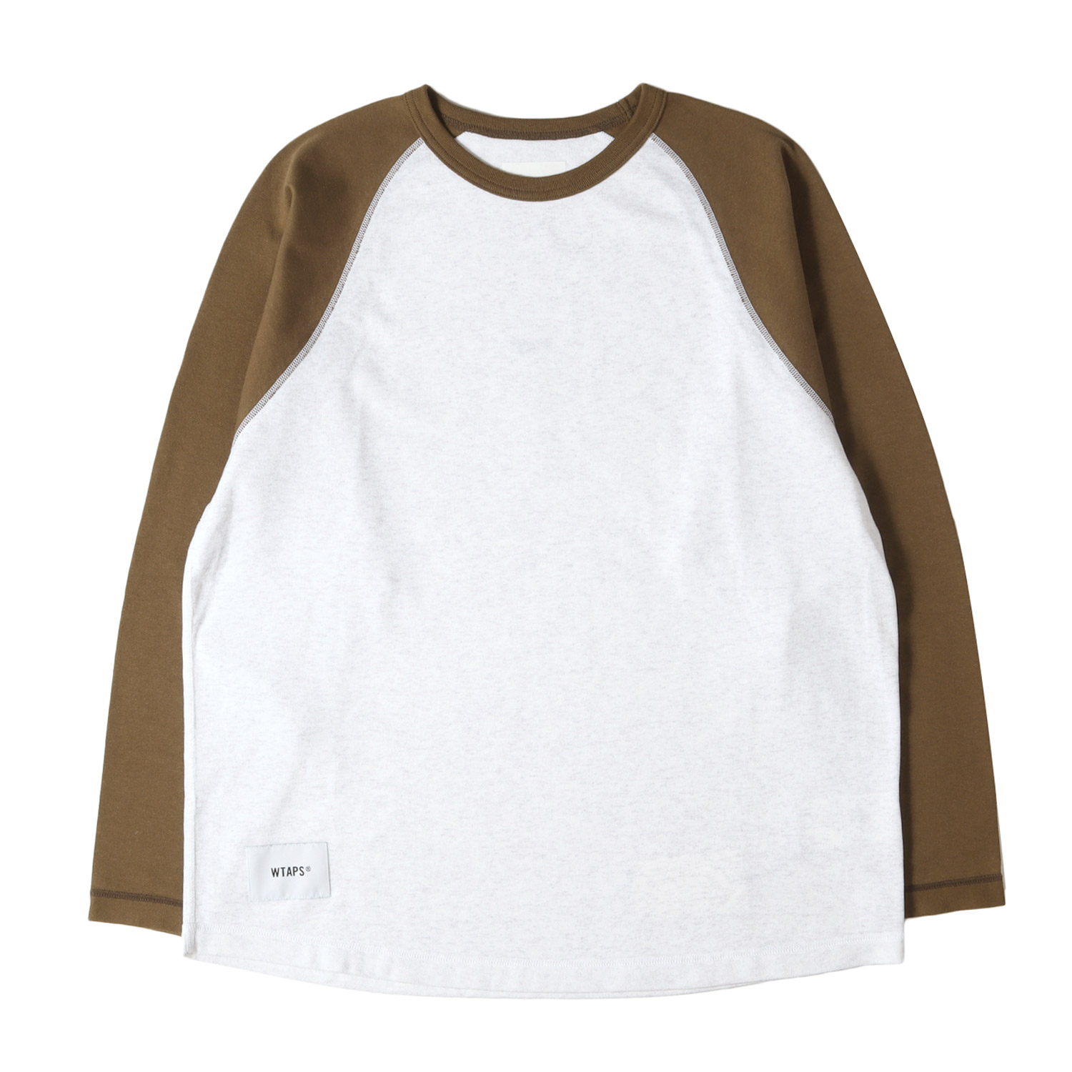 WTAPS ダブルタップス プルオーバー 赤銅色 点火装置薄墨色 大きさ:S | 25AW ラグランロングスリーブ プルオーバー(IAN / LS / COTTON) | トップス カットソー 長袖【メンズ】【中古】【美品】【K4839】