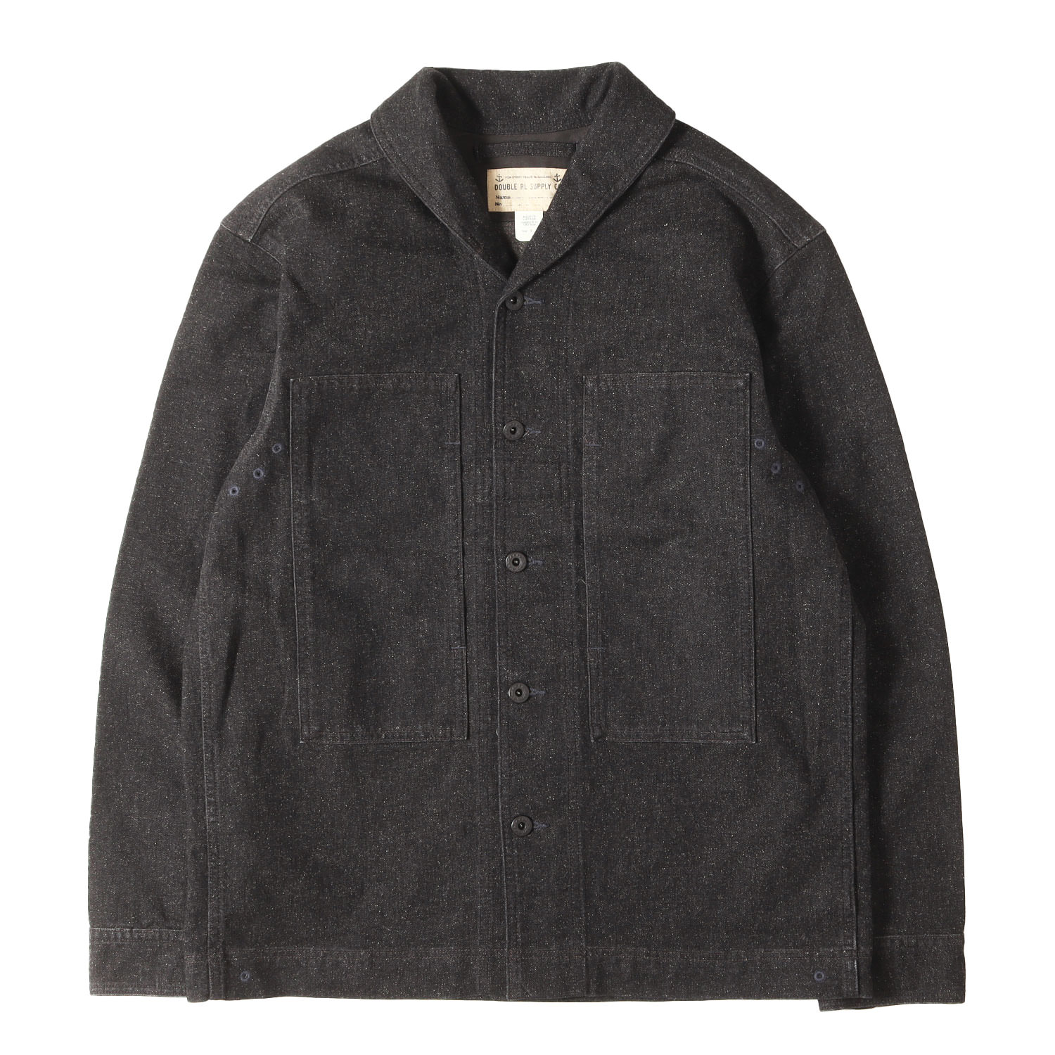 RRL ダブルアールエル ジャケット ブラック 黒 サイズ:M | 近年モデル | ゴマ塩 ショールカラー ブラックデニム ジャンプ ジャケット | アウター ブルゾン 上着 | ラルフローレン【メンズ】【中古】【美品】【K4774】