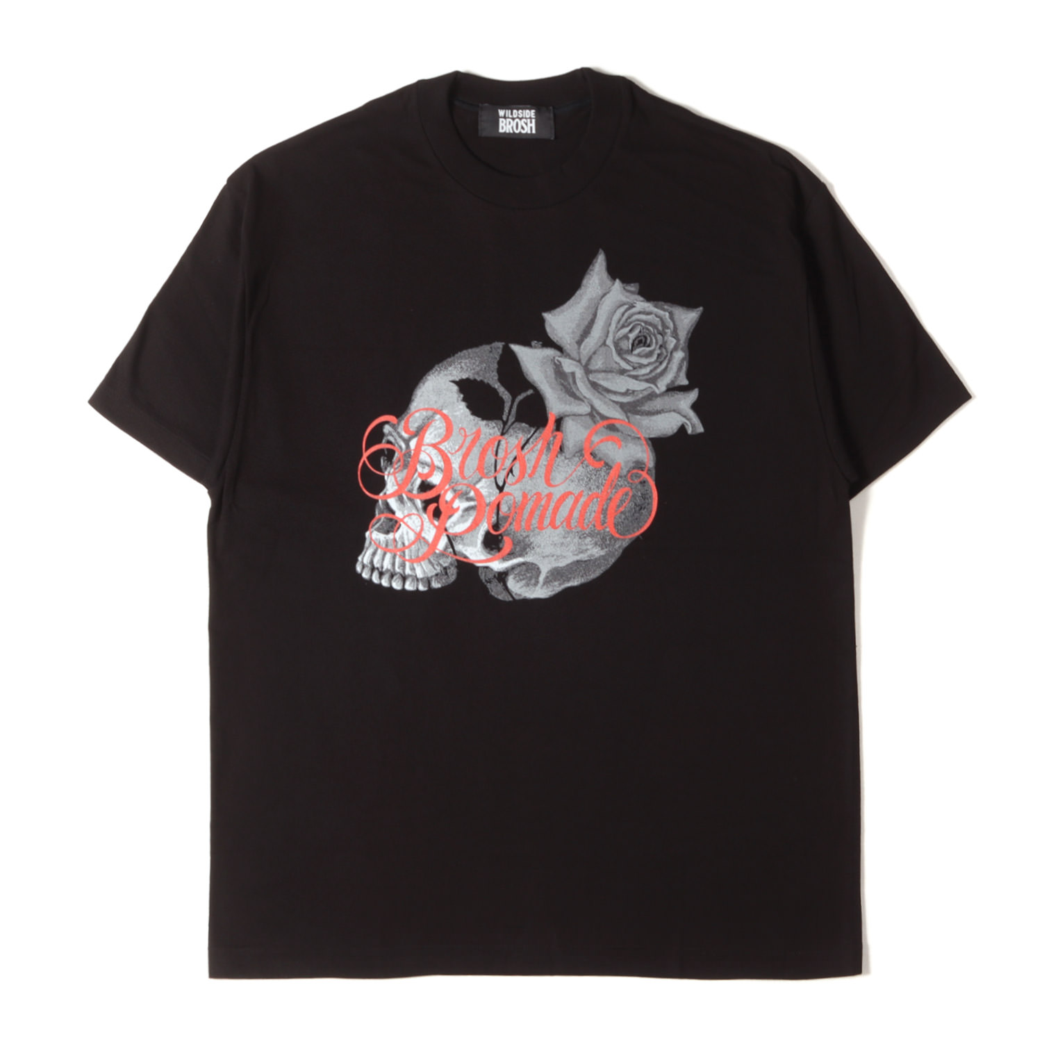 Yohji Yamamoto ヨウジヤマモト Tシャツ ブラック 黒 サイズ:3 | 24SS スカルローズ Tシャツ (BROSH × WILDSIDE YOHJI YAMAMOTO SKULL ROSE T-Shirt) | トップス カットソー 半袖【メンズ】【中古】【新品同様】【K4774】