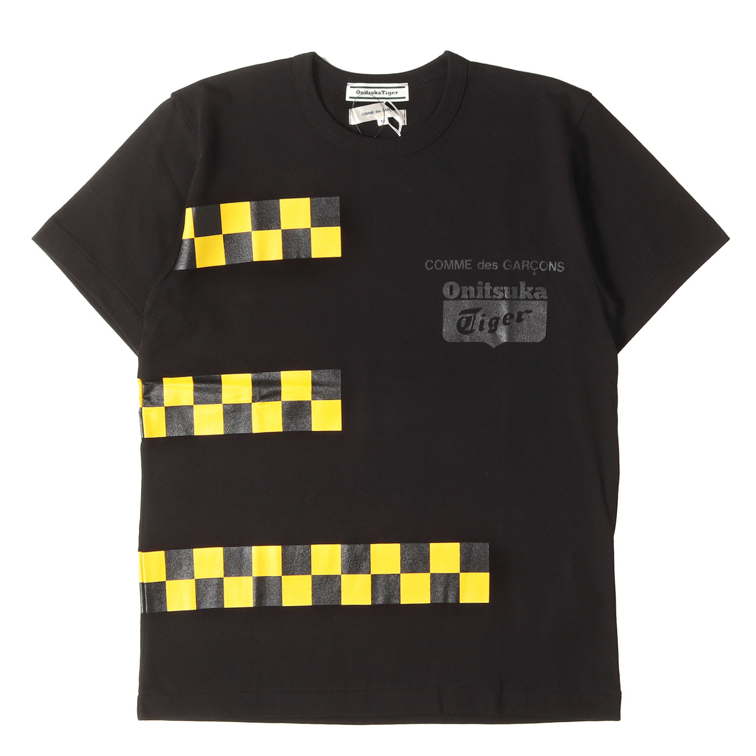 COMME des GARCONS コムデ給仕 プルオーバー 黒いこと 黒 大きさ:M | 25AW HOLIDAYS WITH Onitsuka Tiger グラフィック ロゴタイプ プルオーバー | トップス カットソー 半袖【メンズ】【K4792】