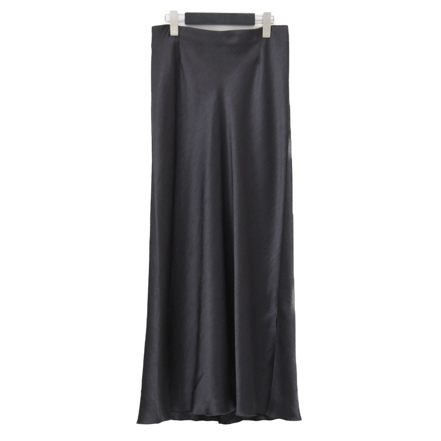 IENA イエナ スカート ブラウン サイズ:40(L) | 25秋冬 ダブルサテン スカート / ロング フレア スリット | ボトムス【レディース】【中古】【美品】【K4780】